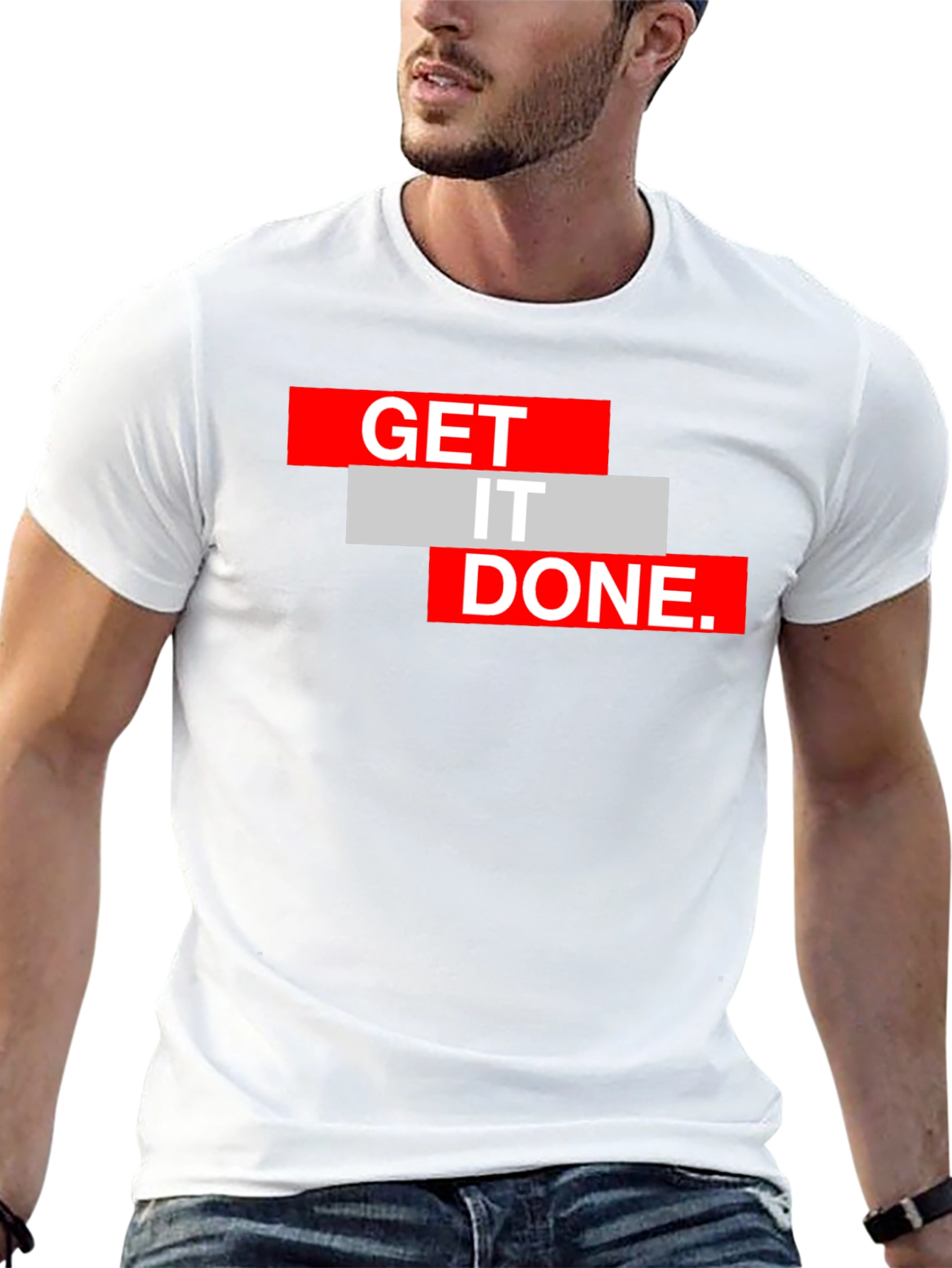 Black Get It Done Black Graphic Tee view 13
