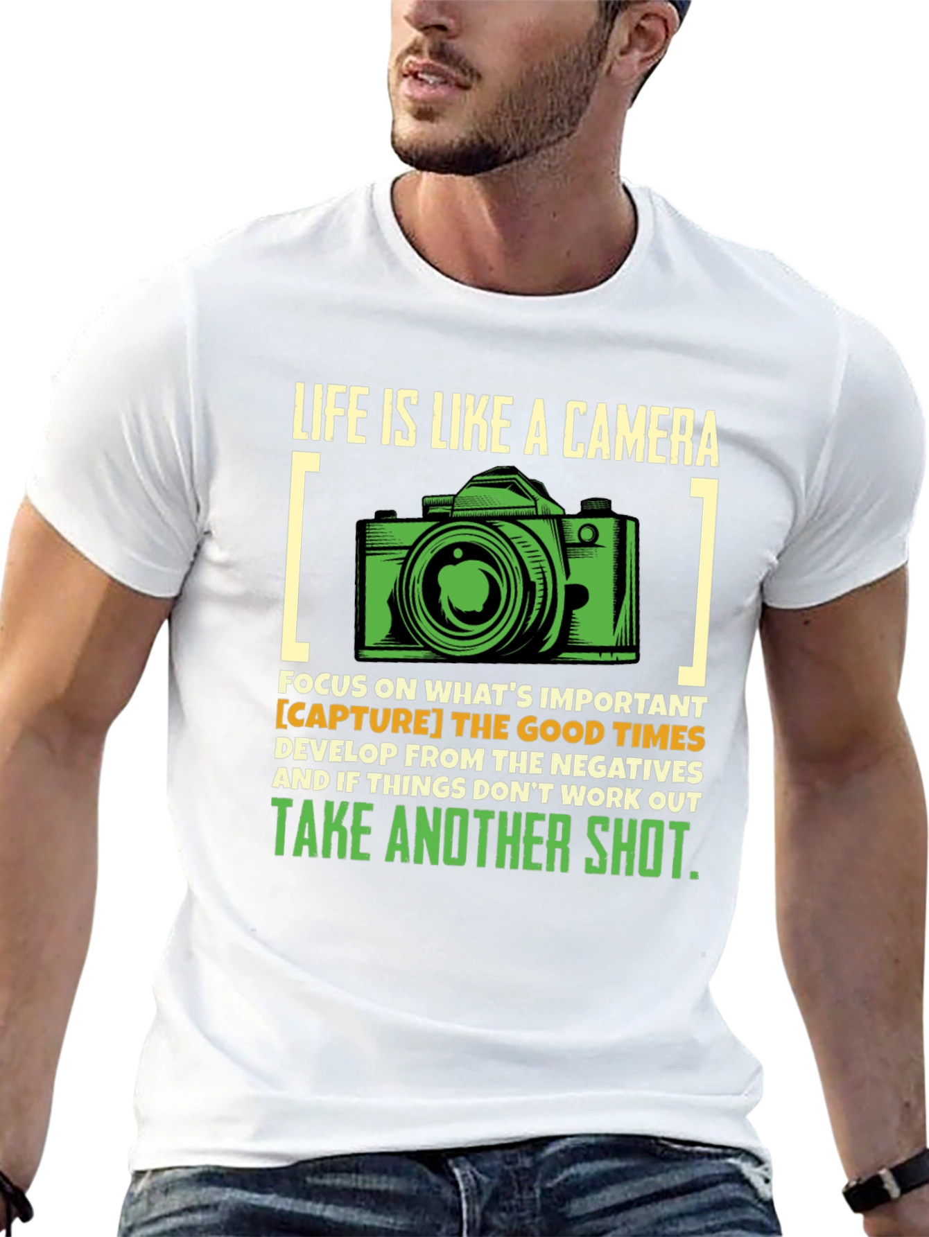 Black Life is Like a Camera Graphic T-Shirt view 13