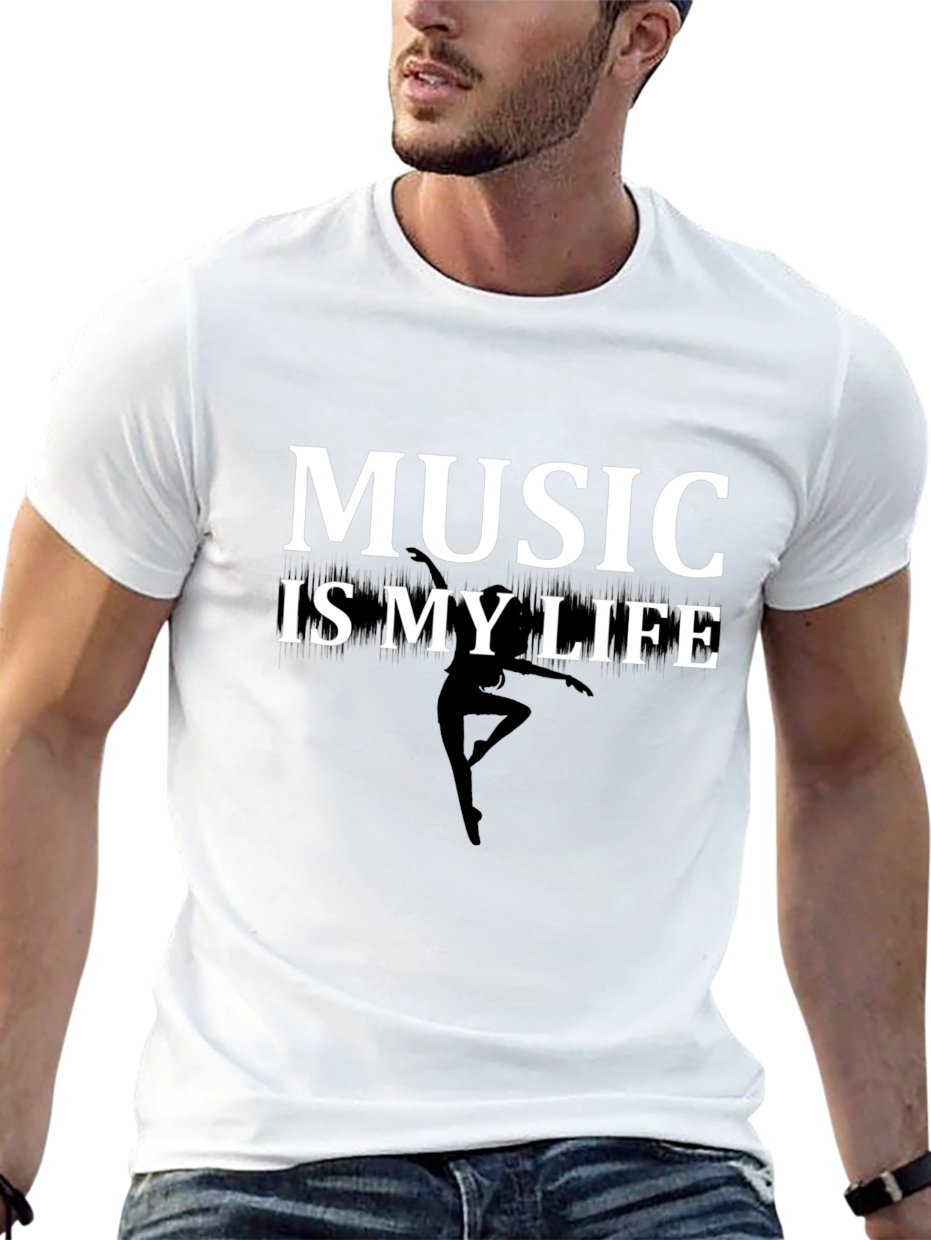 Black Music is My Life Graphic Tee view 13