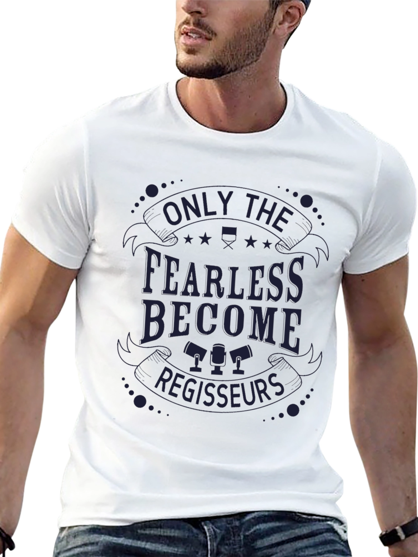 Black Fearless Regisseurs Graphic T-Shirt - Crew Neck view 13