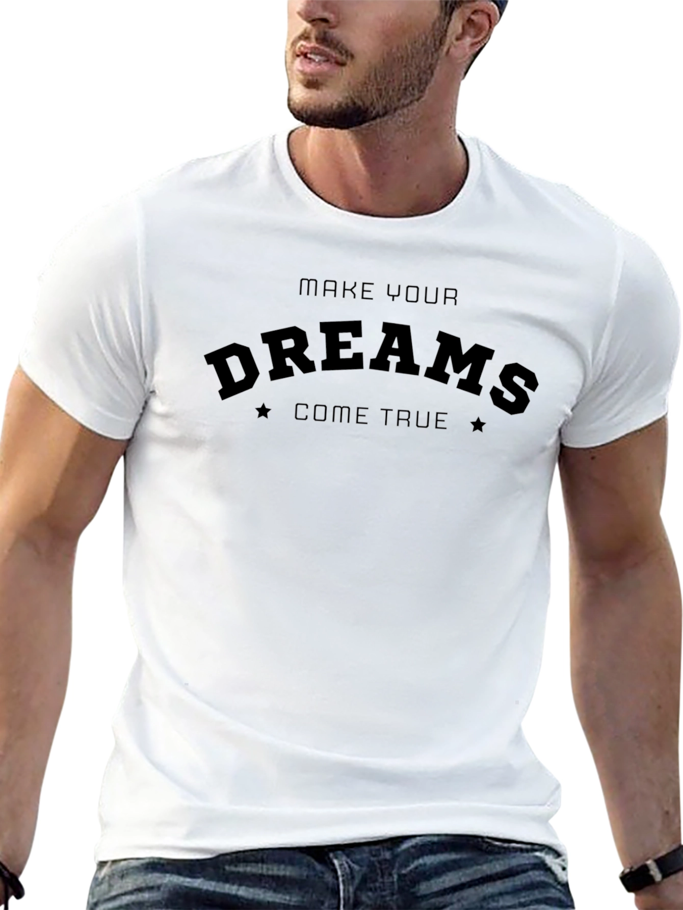 Black Make Your Dreams Come True Black T-Shirt view 13