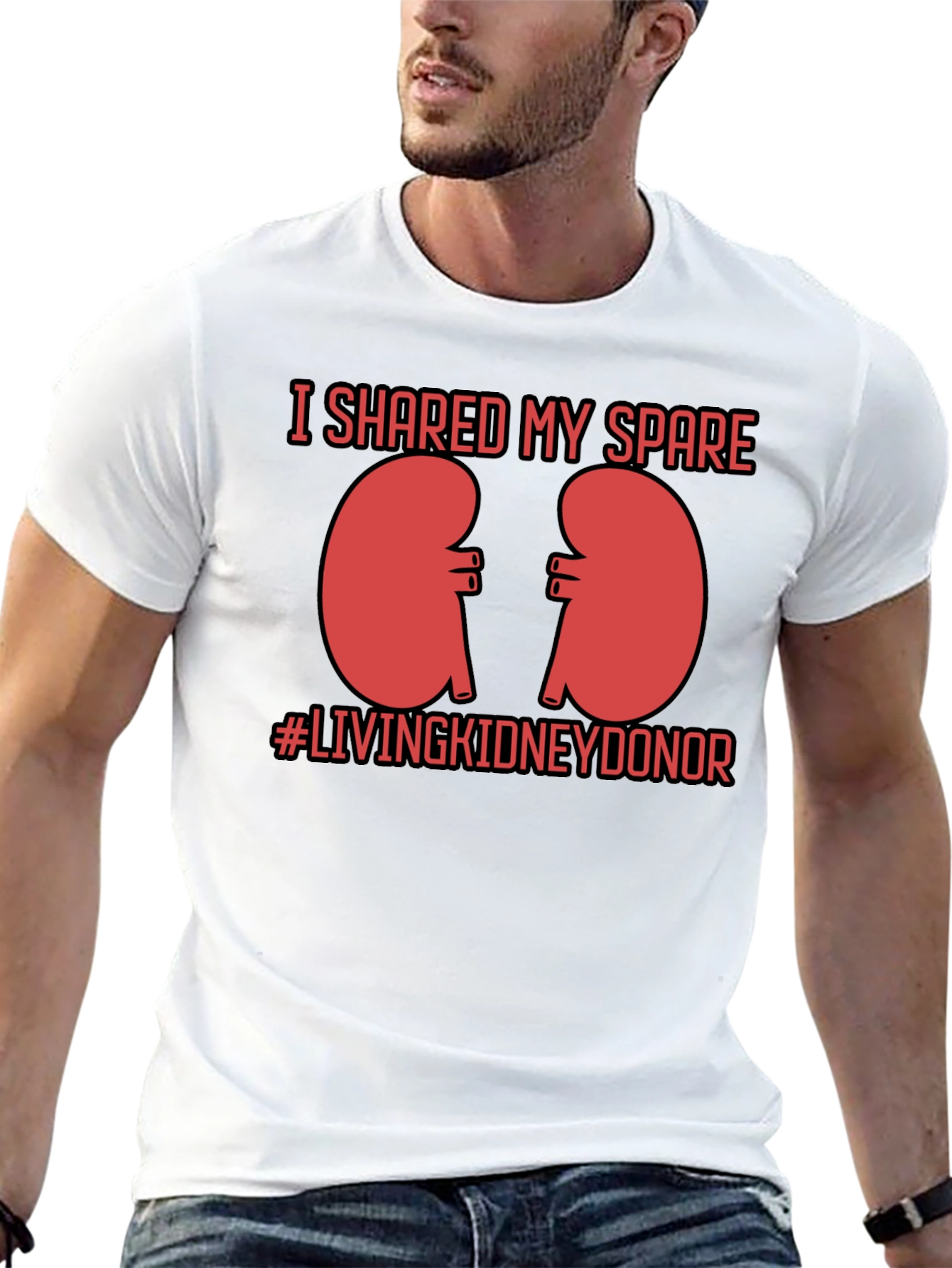 Black Kidney Donor Awareness T-Shirt view 13