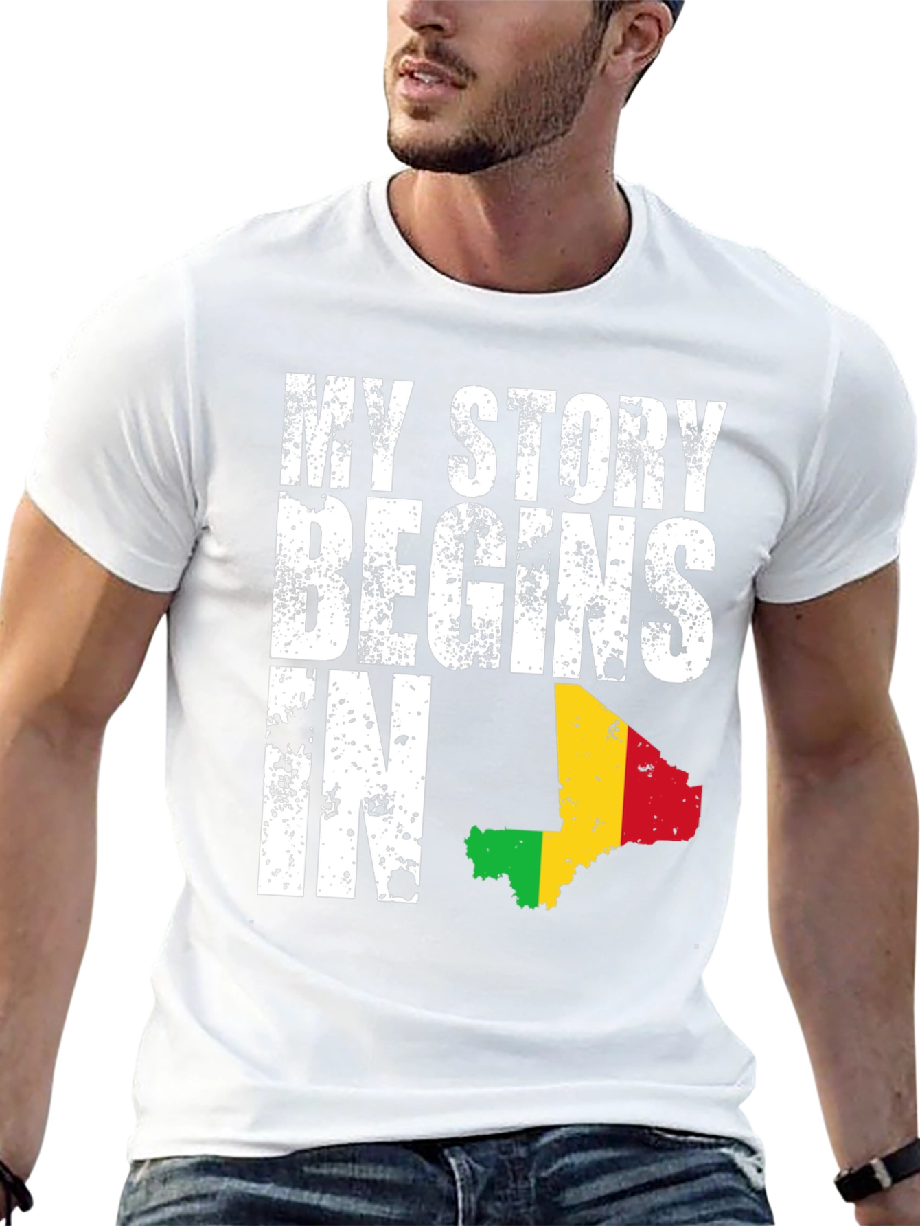 Black My Story Begins In - Country Pride T-Shirt view 13