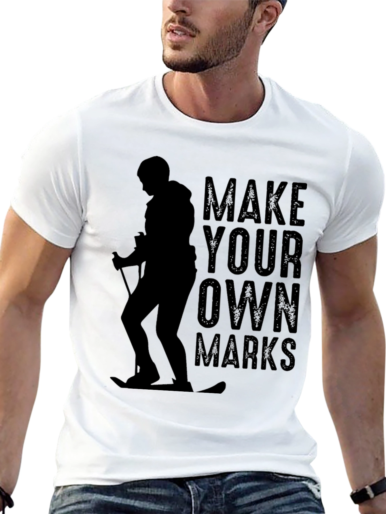 Make Your Own Marks Skier Graphic Tee - 13
