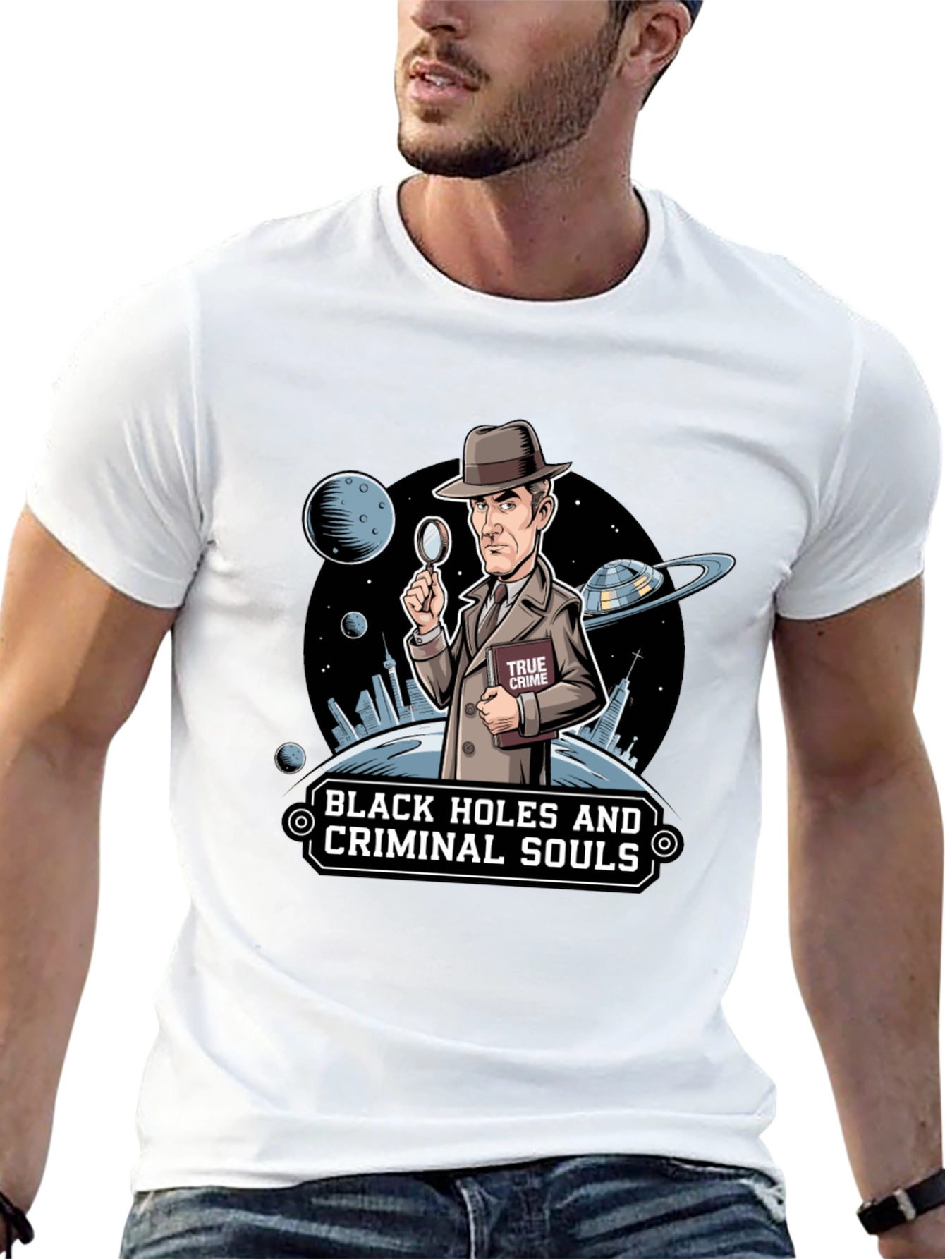 Black Black Holes & Criminal Souls Graphic Tee view 13