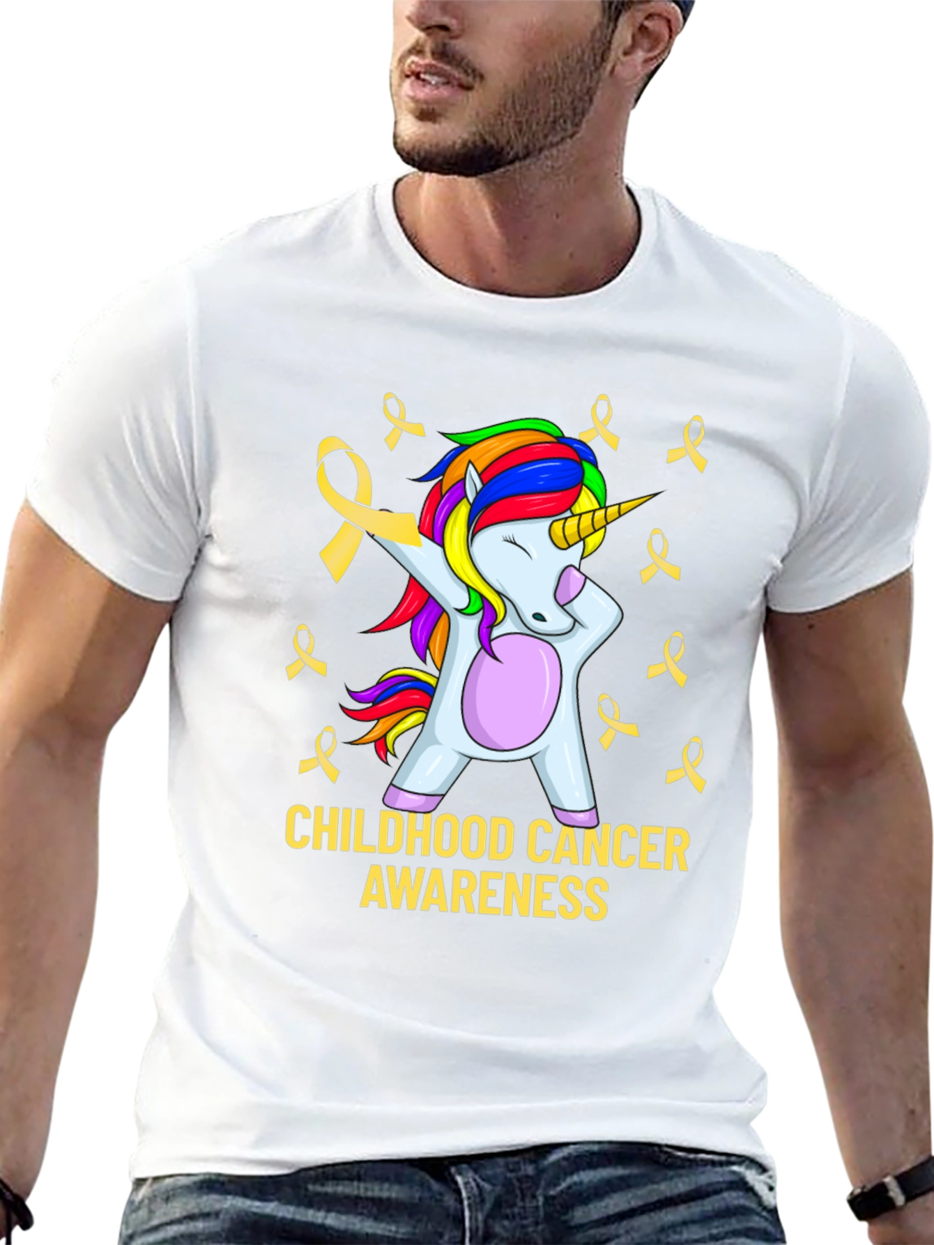 Childhood Cancer Awareness Unicorn T-Shirt - 13