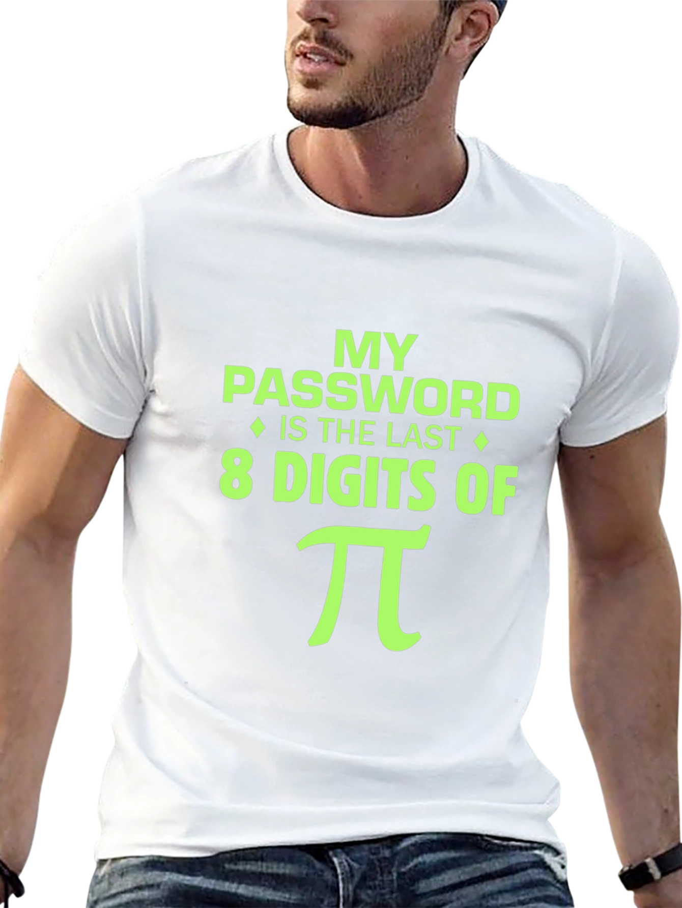 Black My Password is Pi Funny Math T-Shirt view 13