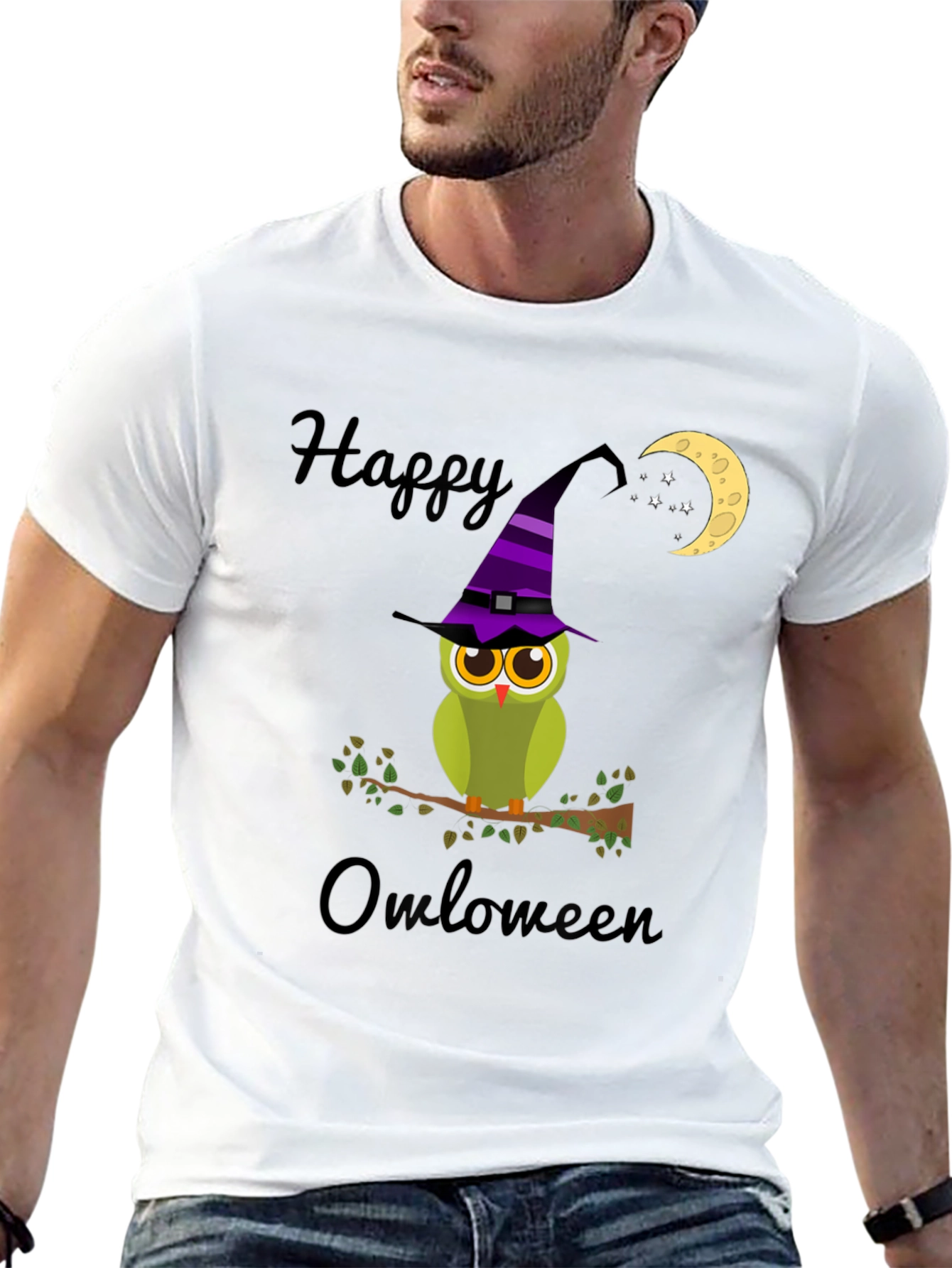 Black Happy Owloween T-Shirt view 13