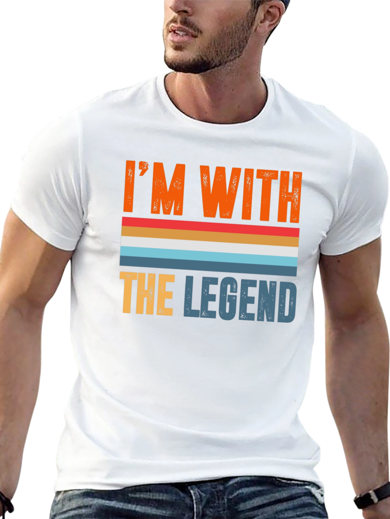 Black I'm with The Legend Graphic Tee view 13
