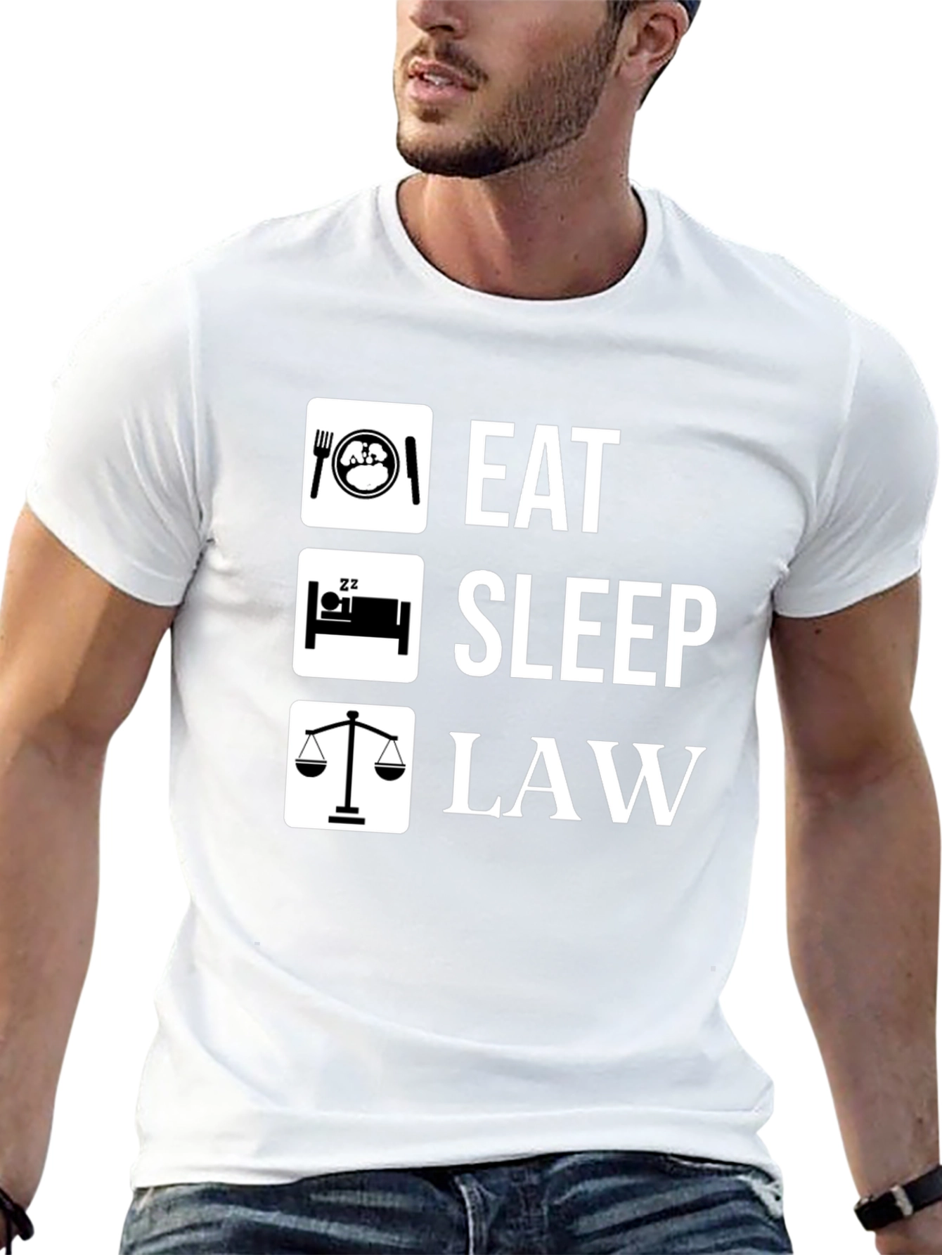 Eat Sleep Law Funny Lawyer T-Shirt - 13