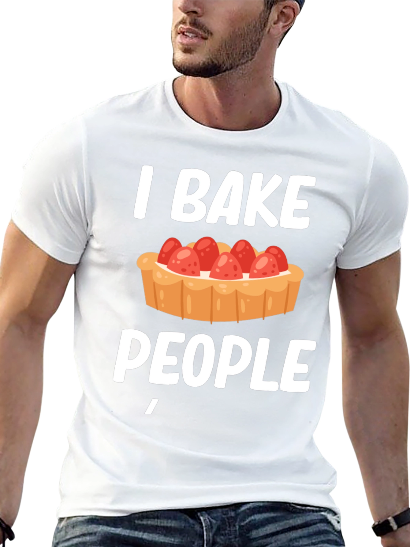 Black I Bake People Funny T-Shirt  view 13