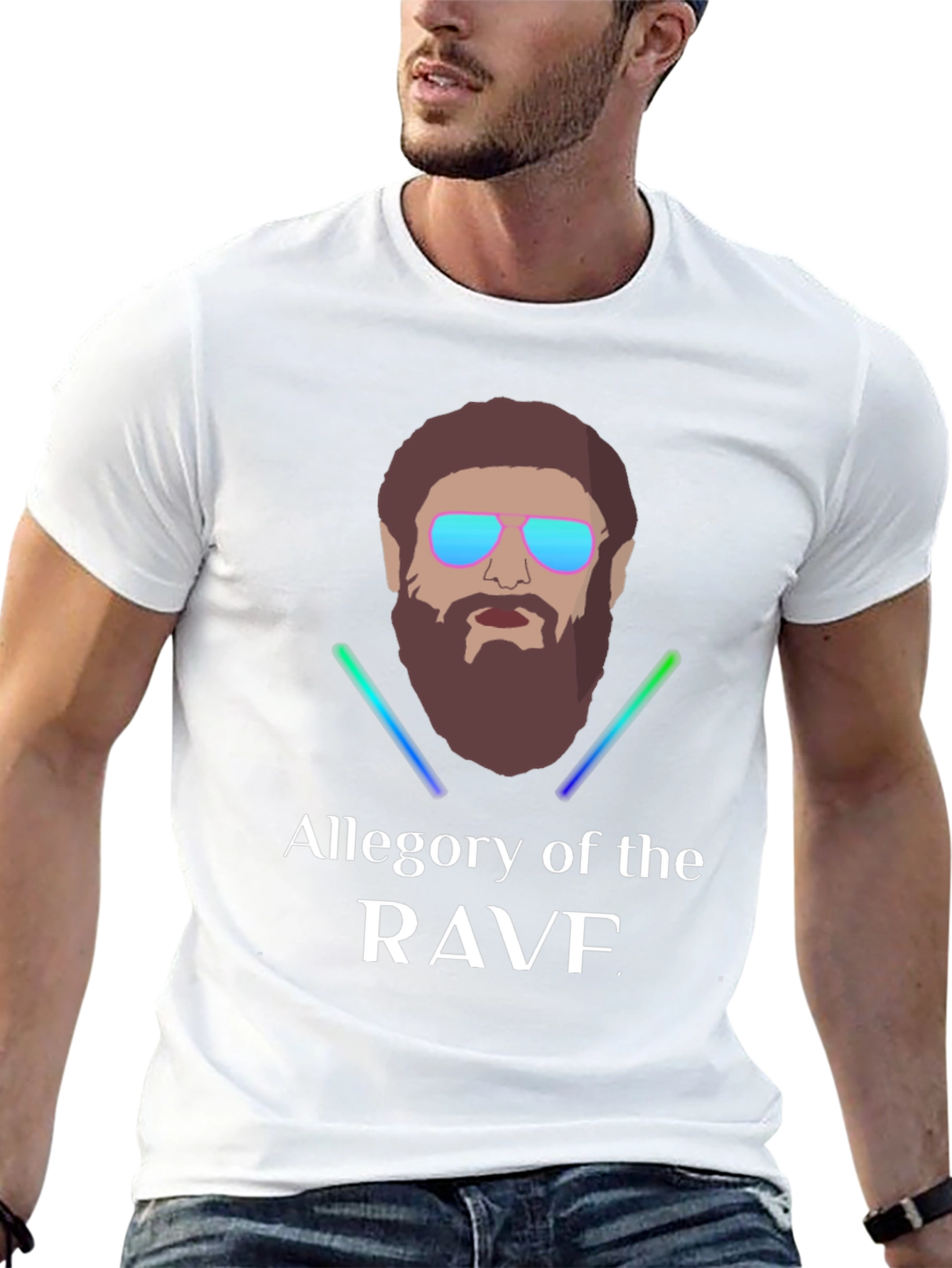 Black Allegory of the RAVF Graphic Tee view 13