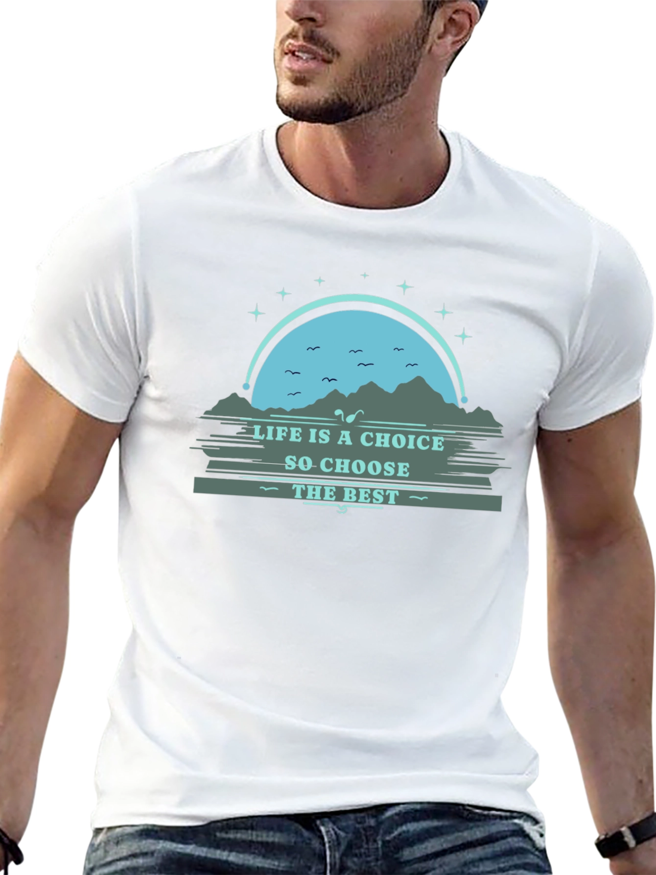 Black Life is a Choice Graphic Tee - Motivational T-Shirt view 13