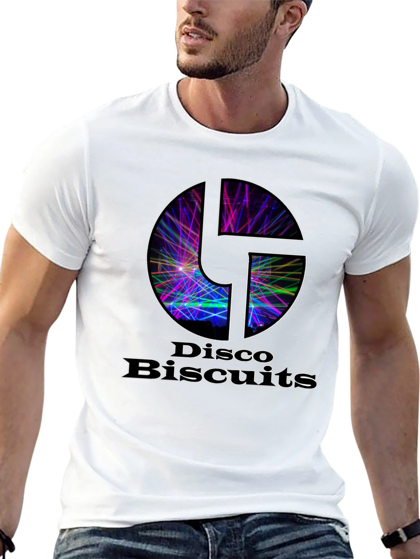 Black Disco Biscuits T-Shirt - Black Graphic Tee view 13