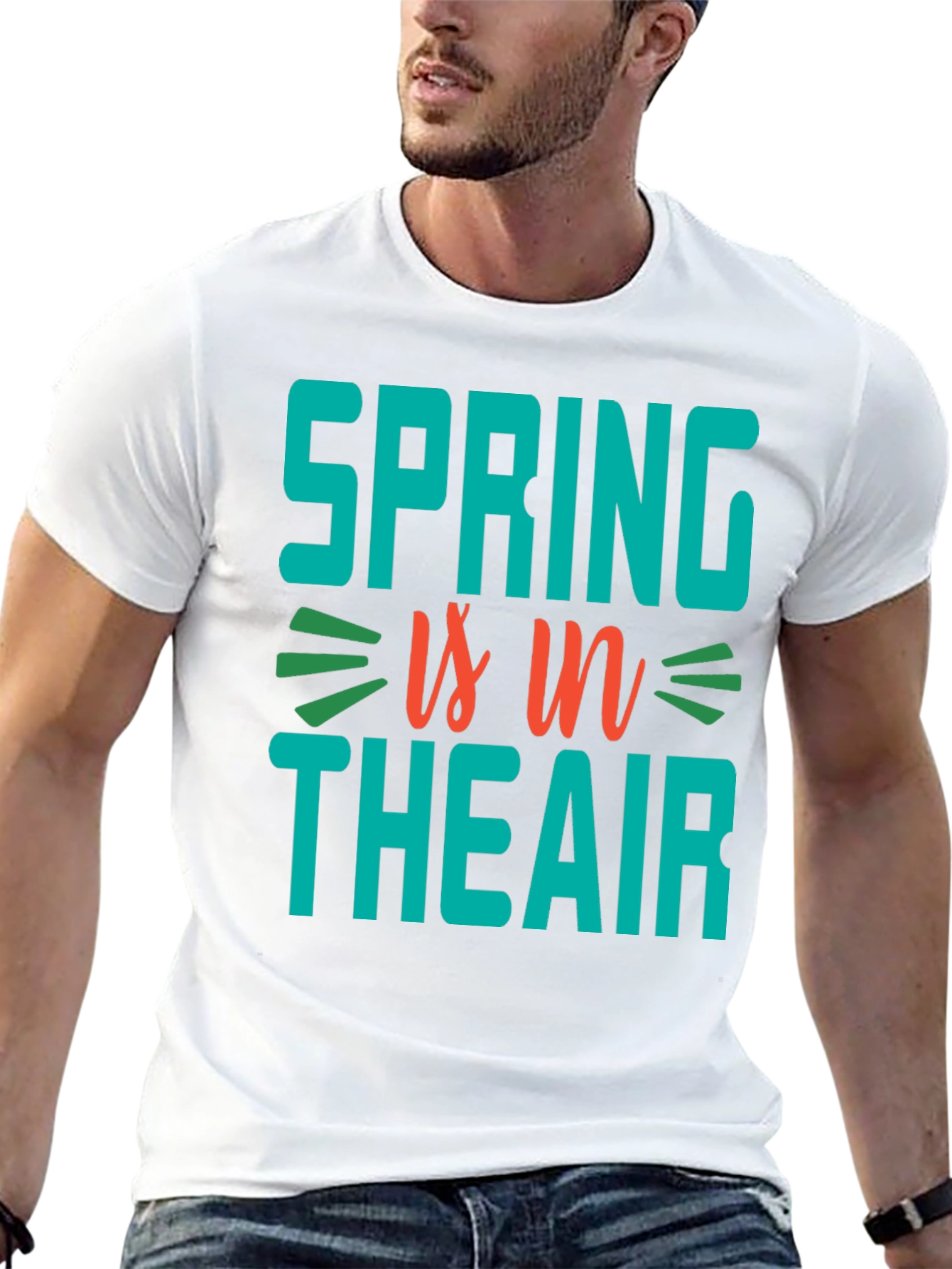 Black Spring is in the Air Graphic T-Shirt view 13