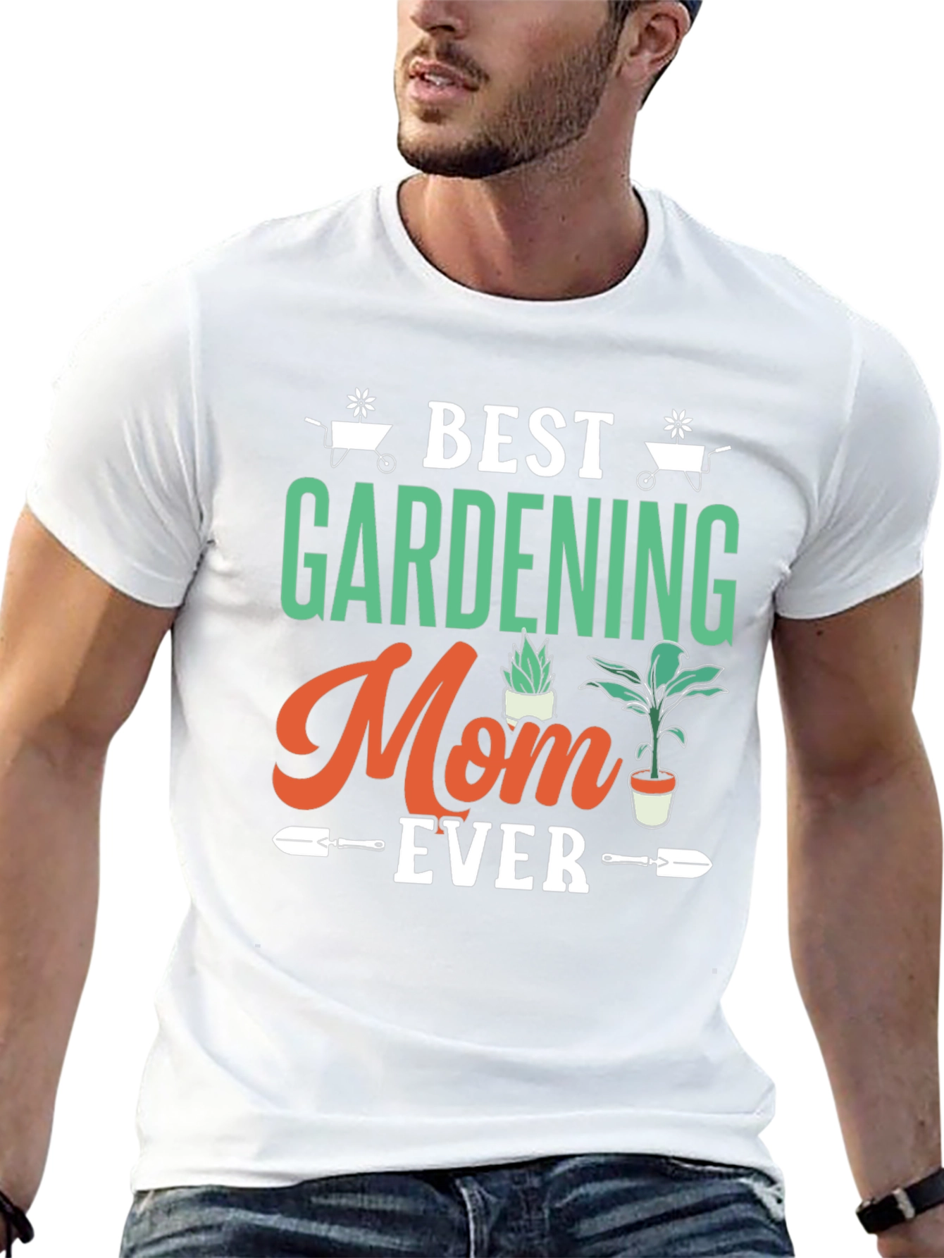 Black Best Gardening Mom Ever T-Shirt view 13