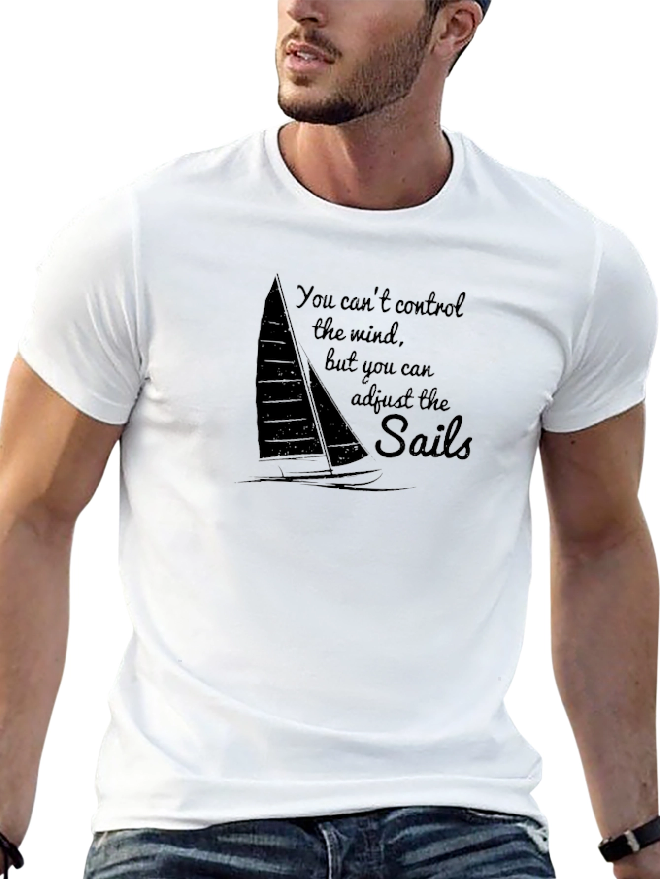 Black Mind Sails T-Shirt - Inspirational Sailing Tee view 13