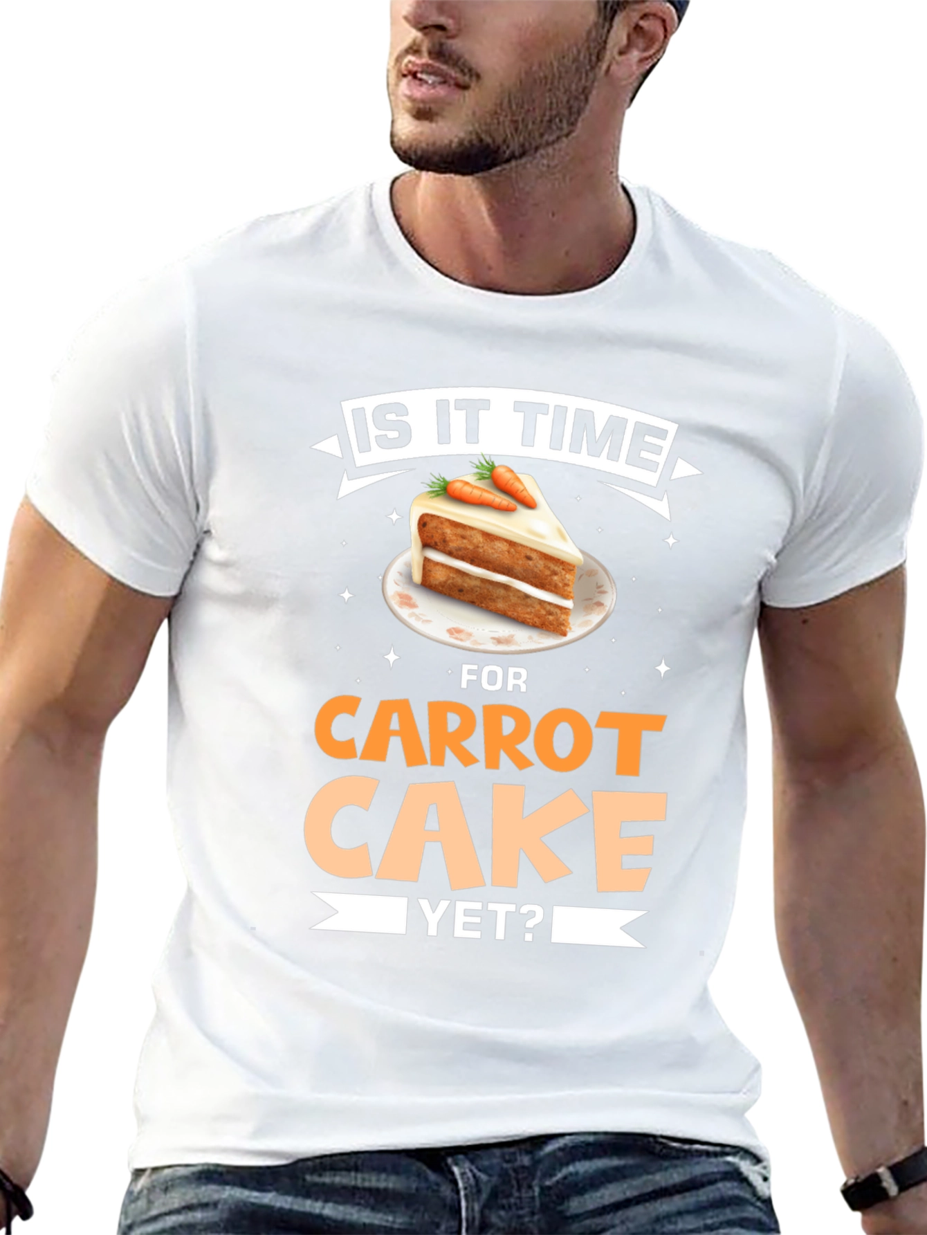 Black Is It Time For Carrot Cake Yet? T-Shirt view 13