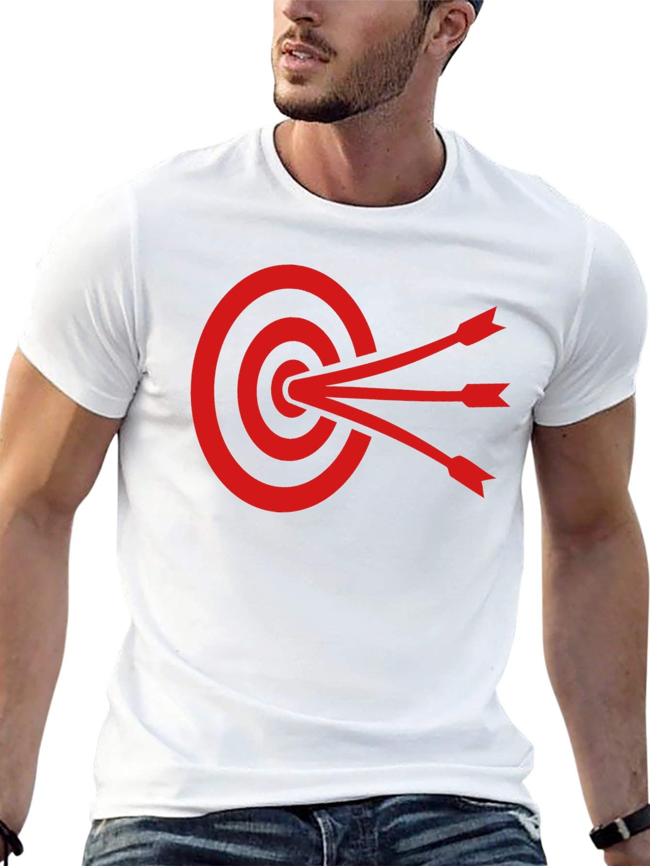 Black Target Practice Graphic Tee - Black Cotton Shirt view 13