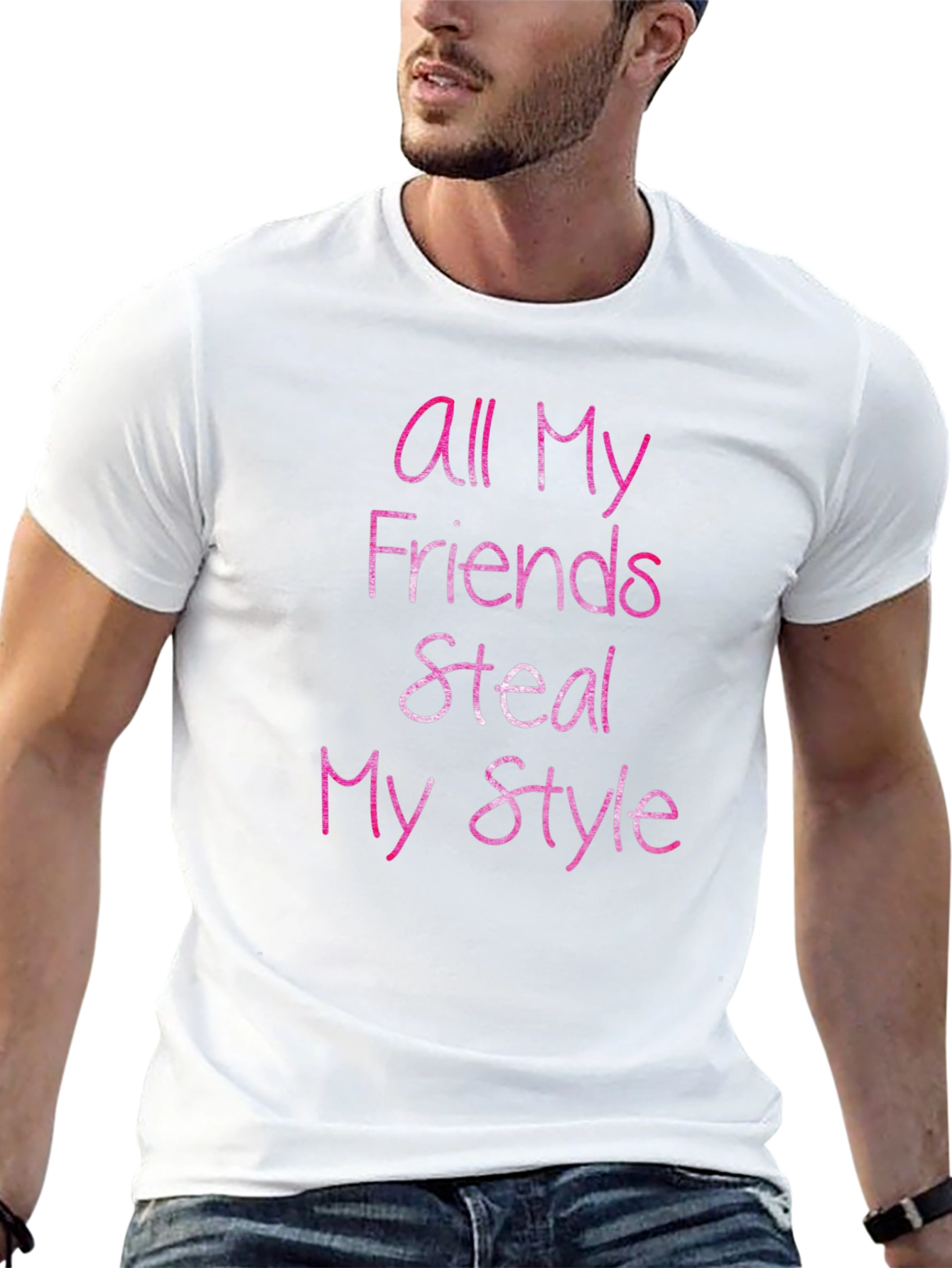 Black All My Friends Steal My Style Graphic Tee view 13