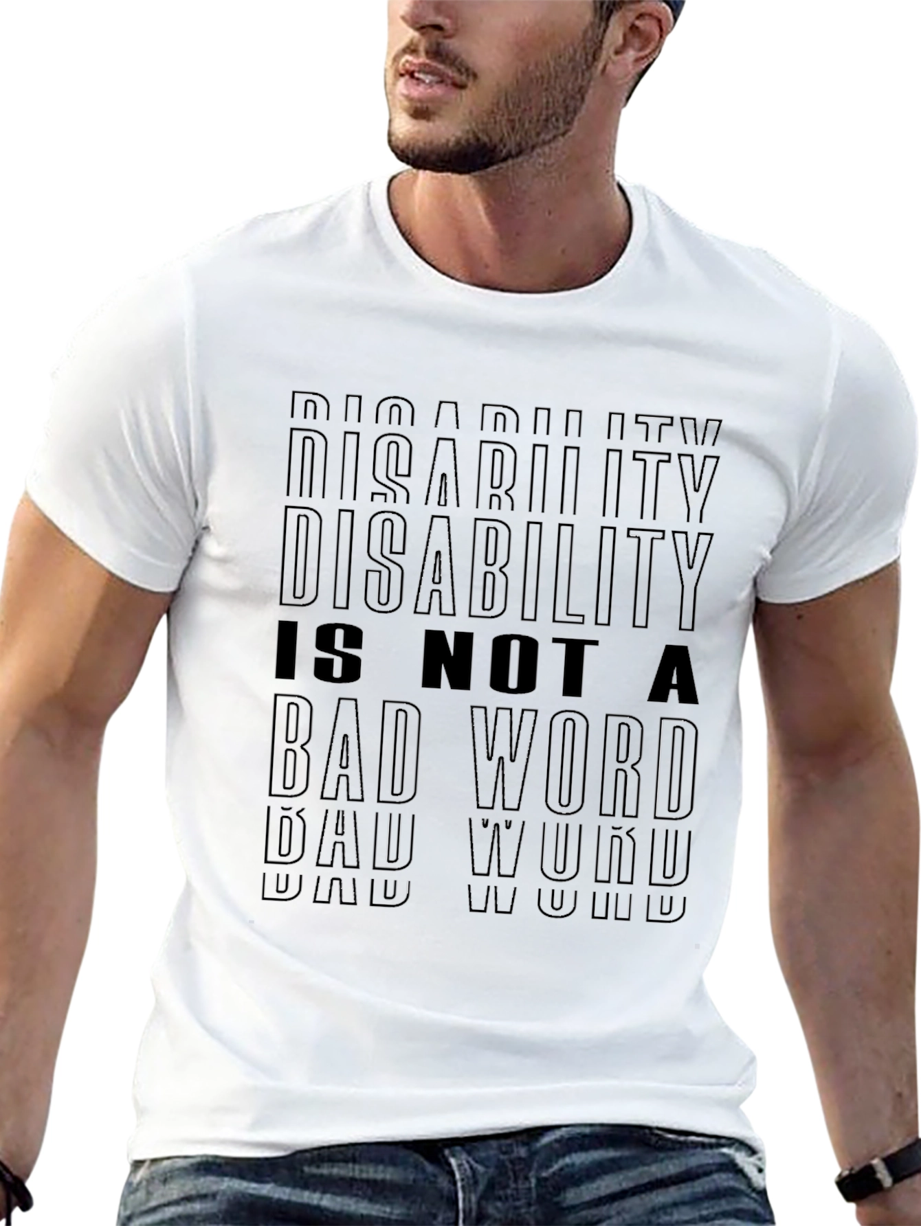 Black Disability is Not a Bad Word T-Shirt view 13