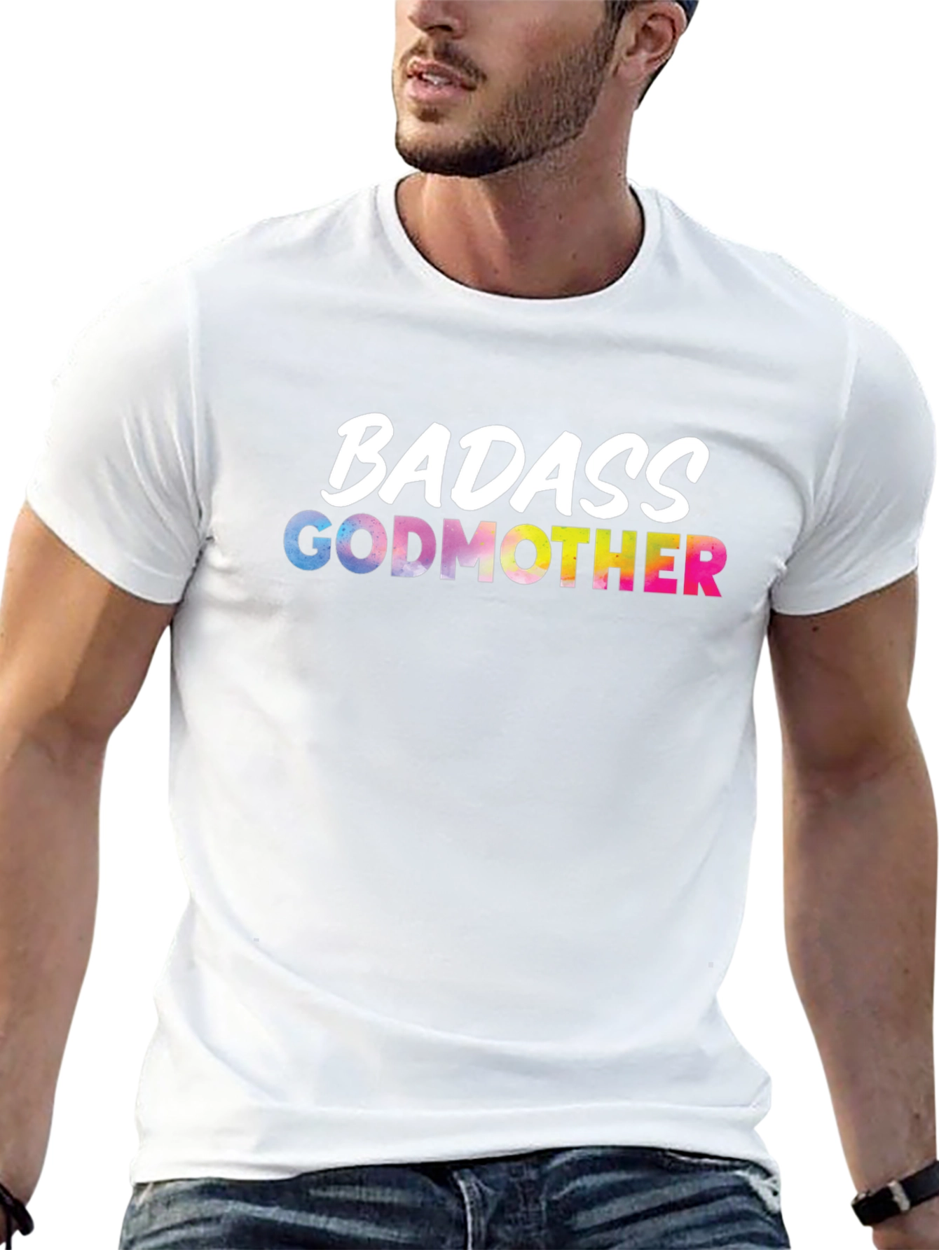 Black Badass Godmother Graphic Tee - Black view 13