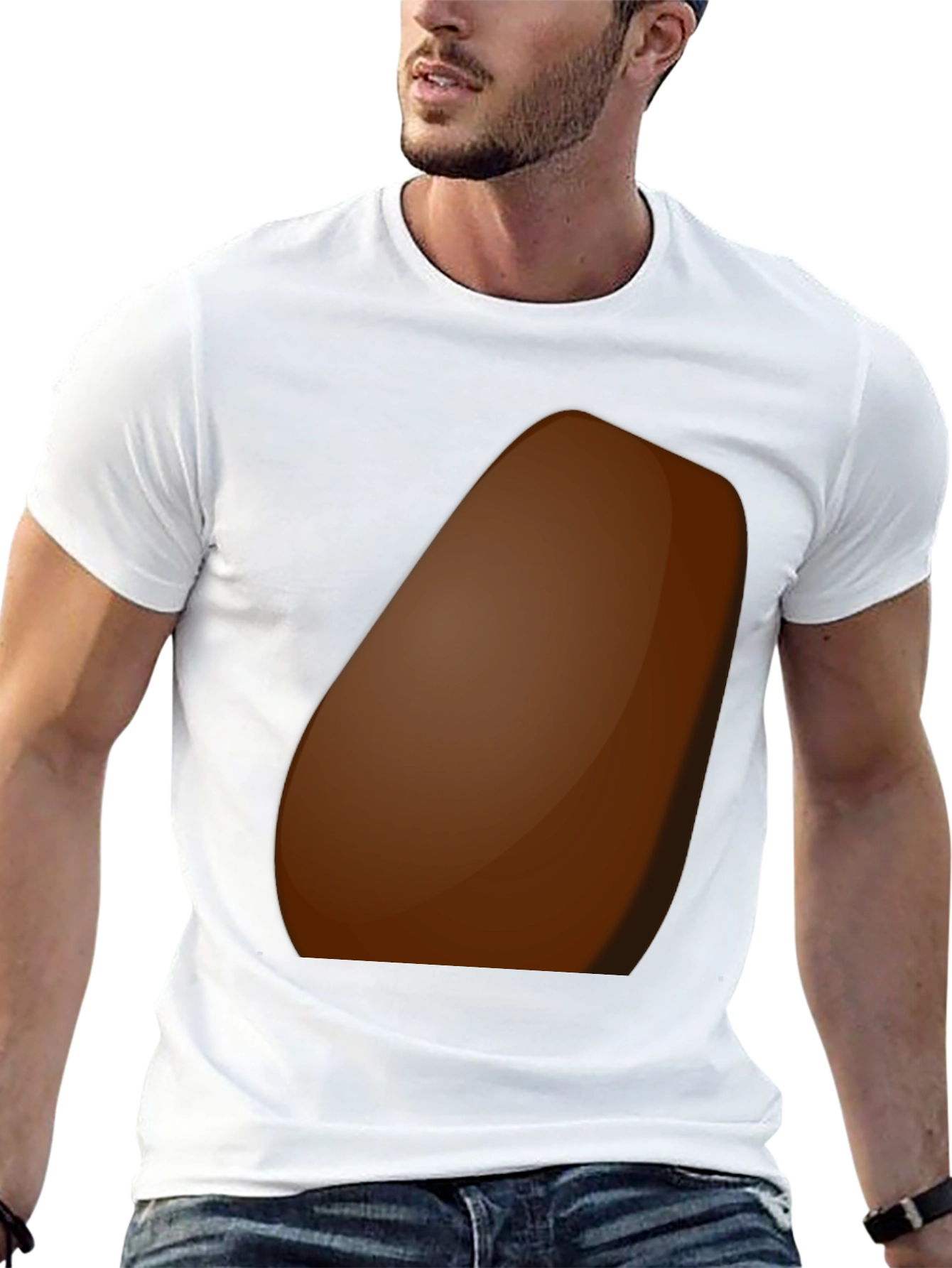 Black Chocolate Chip Cookie T-Shirt - Soft Cotton Blend view 13