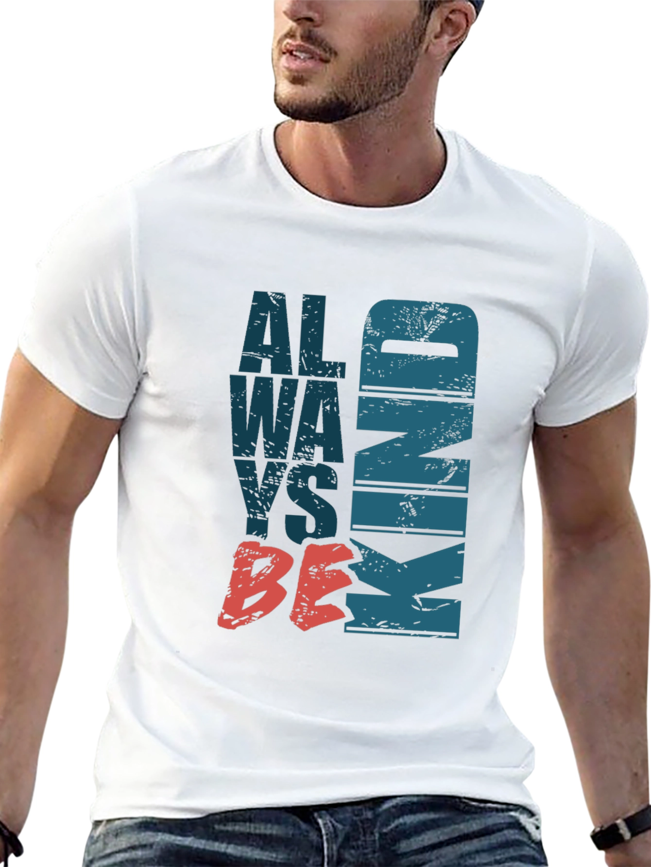 Black Always Be Kind Graphic Tee - Stylish Comfort view 13
