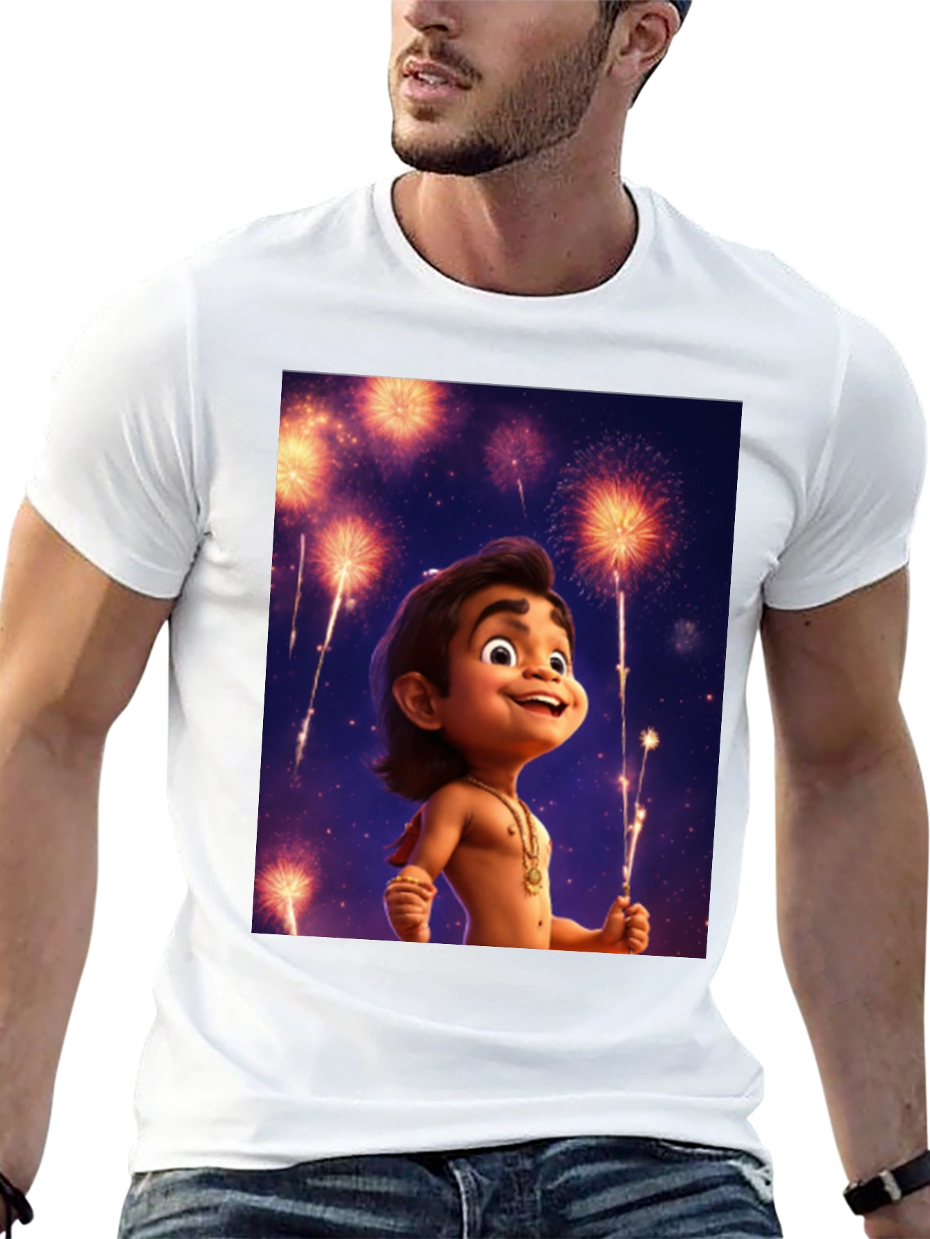 Maui Fireworks Cartoon T-Shirt - 13