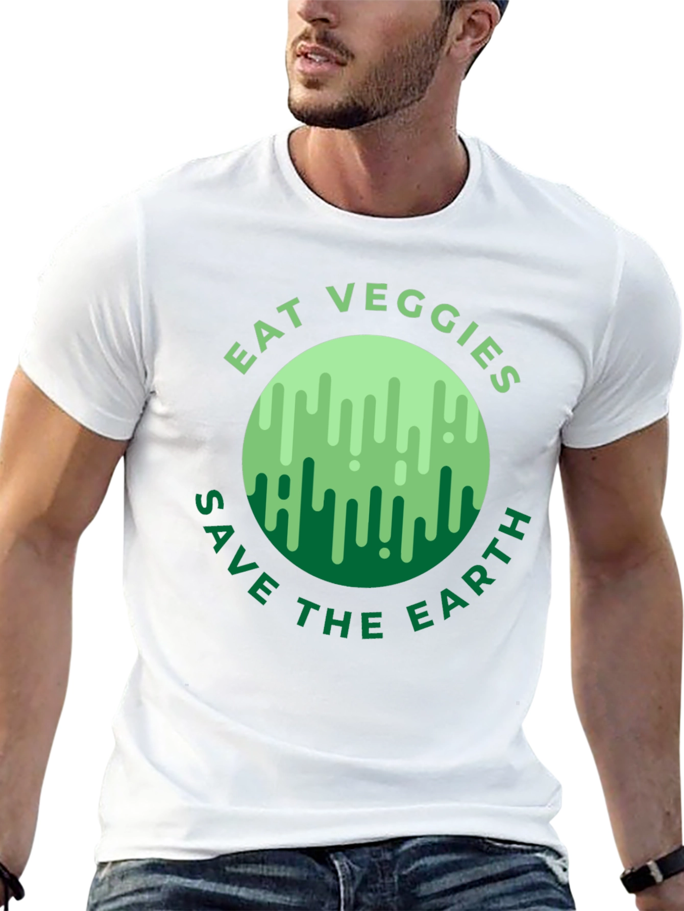 Eat Veggies Save Earth T-Shirt - 13