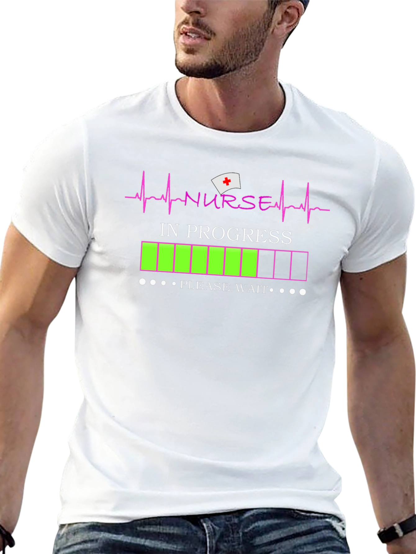 Black Nurse In Progress T-Shirt - Funny Future Nurse Gift view 13