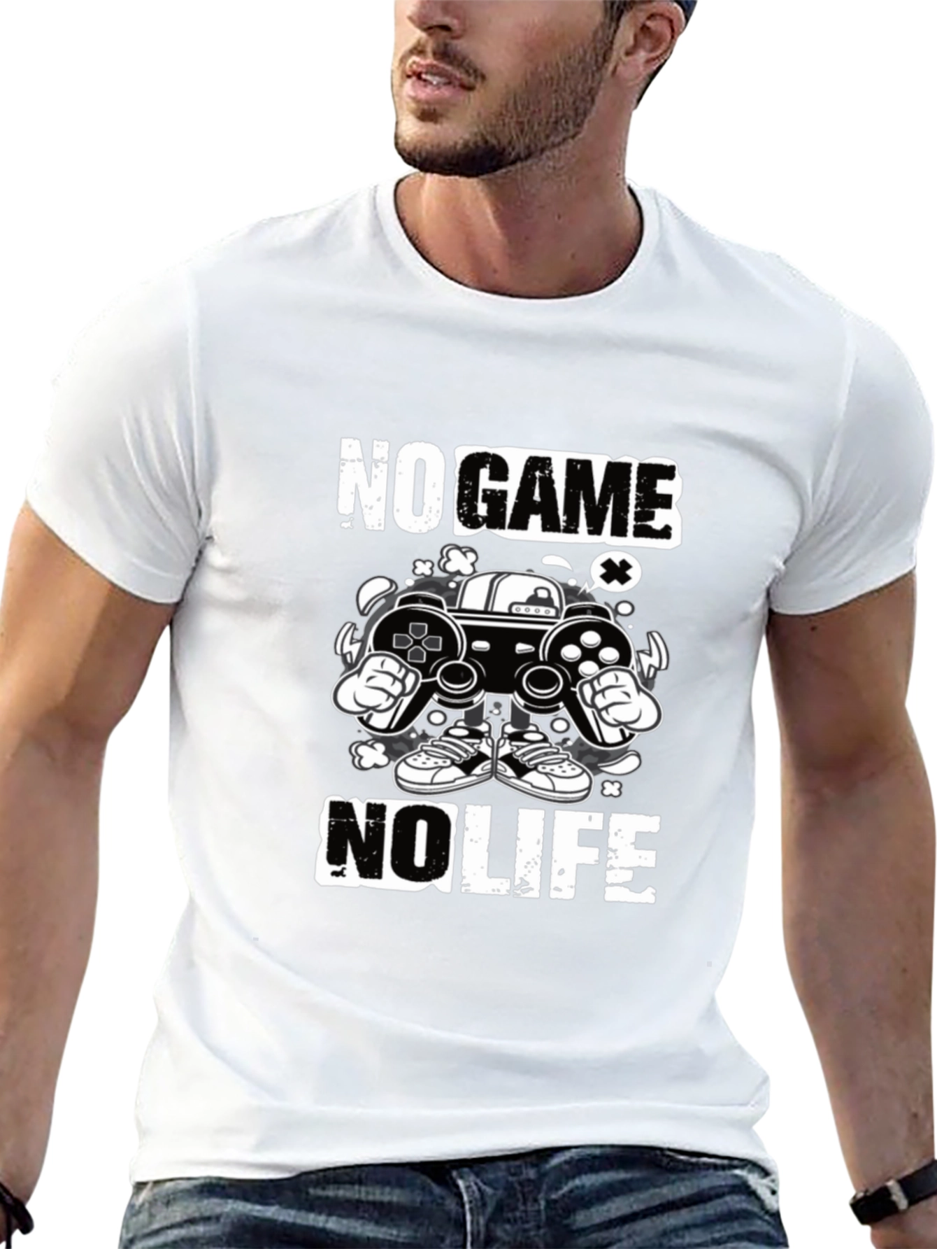 Black No Game No Life Graphic Tee view 13