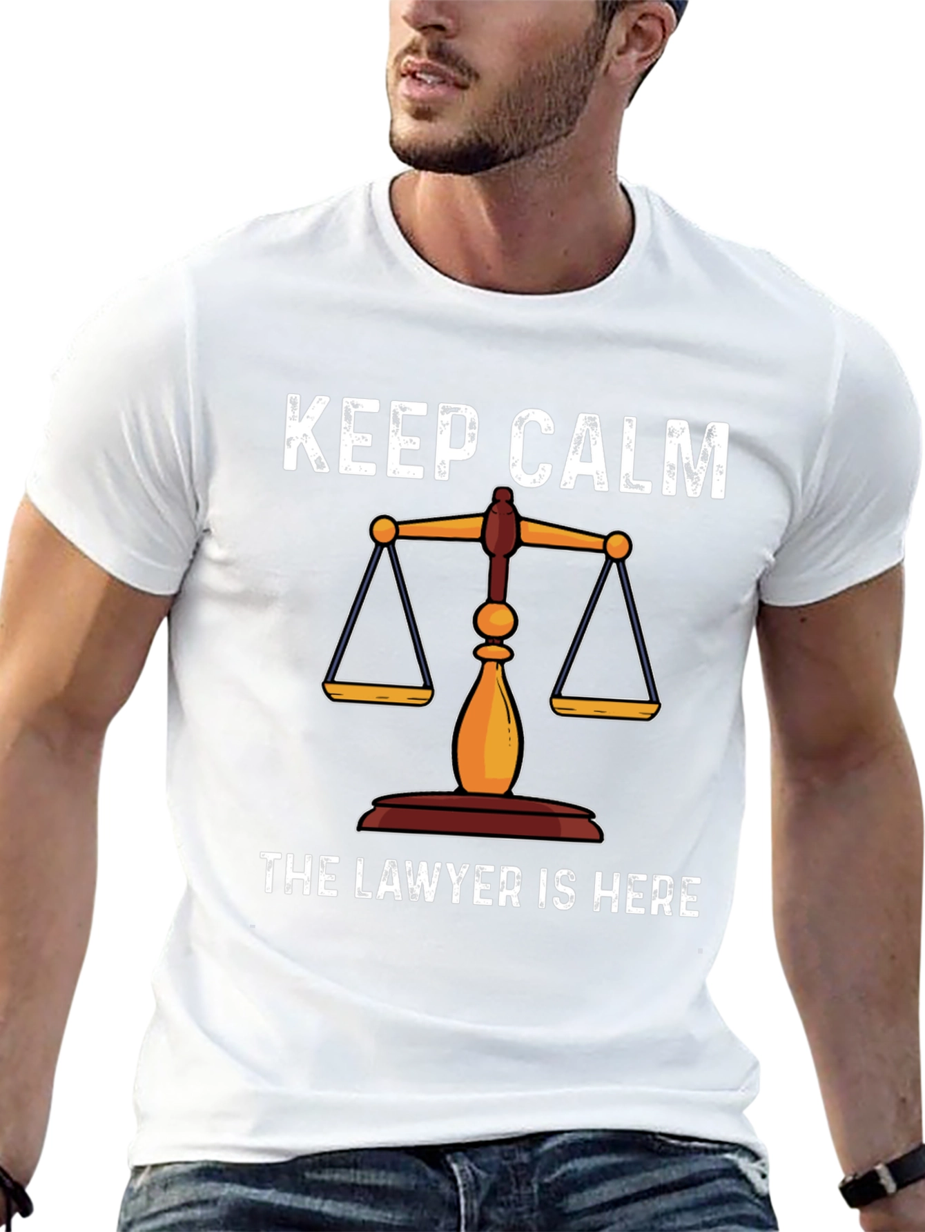 Black Keep Calm Lawyer T-Shirt view 13