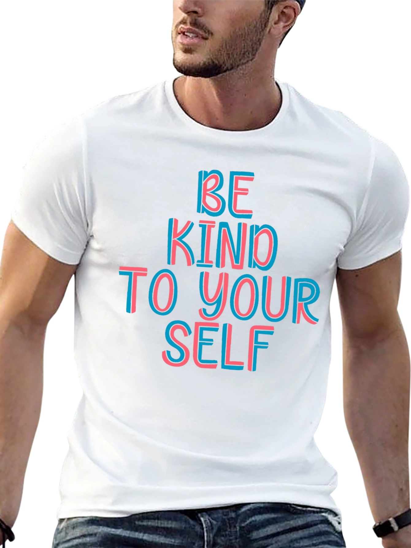 Black Be Kind To Yourself Graphic Tee view 13