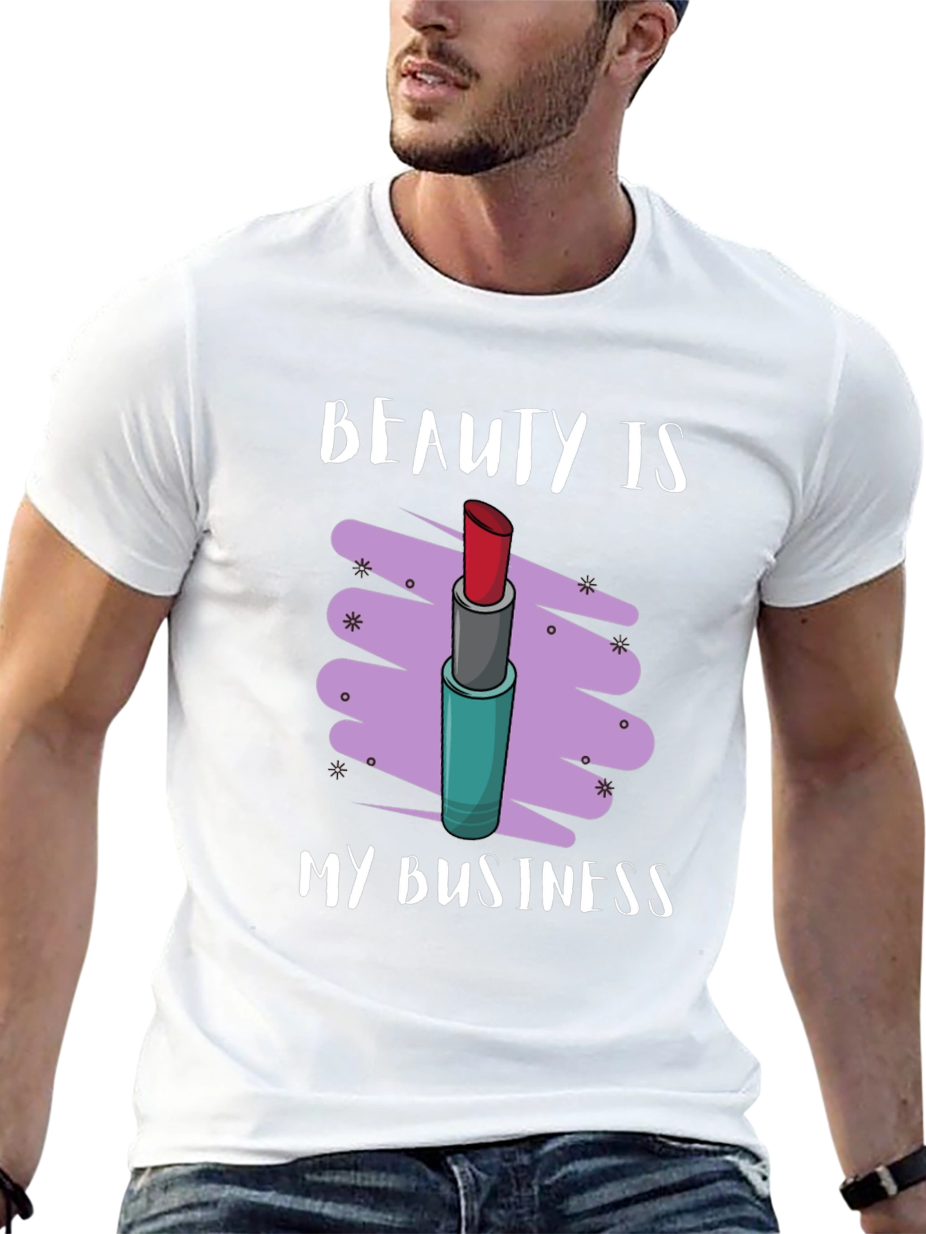 Black Beauty Is My Business Lipstick Graphic Tee view 13