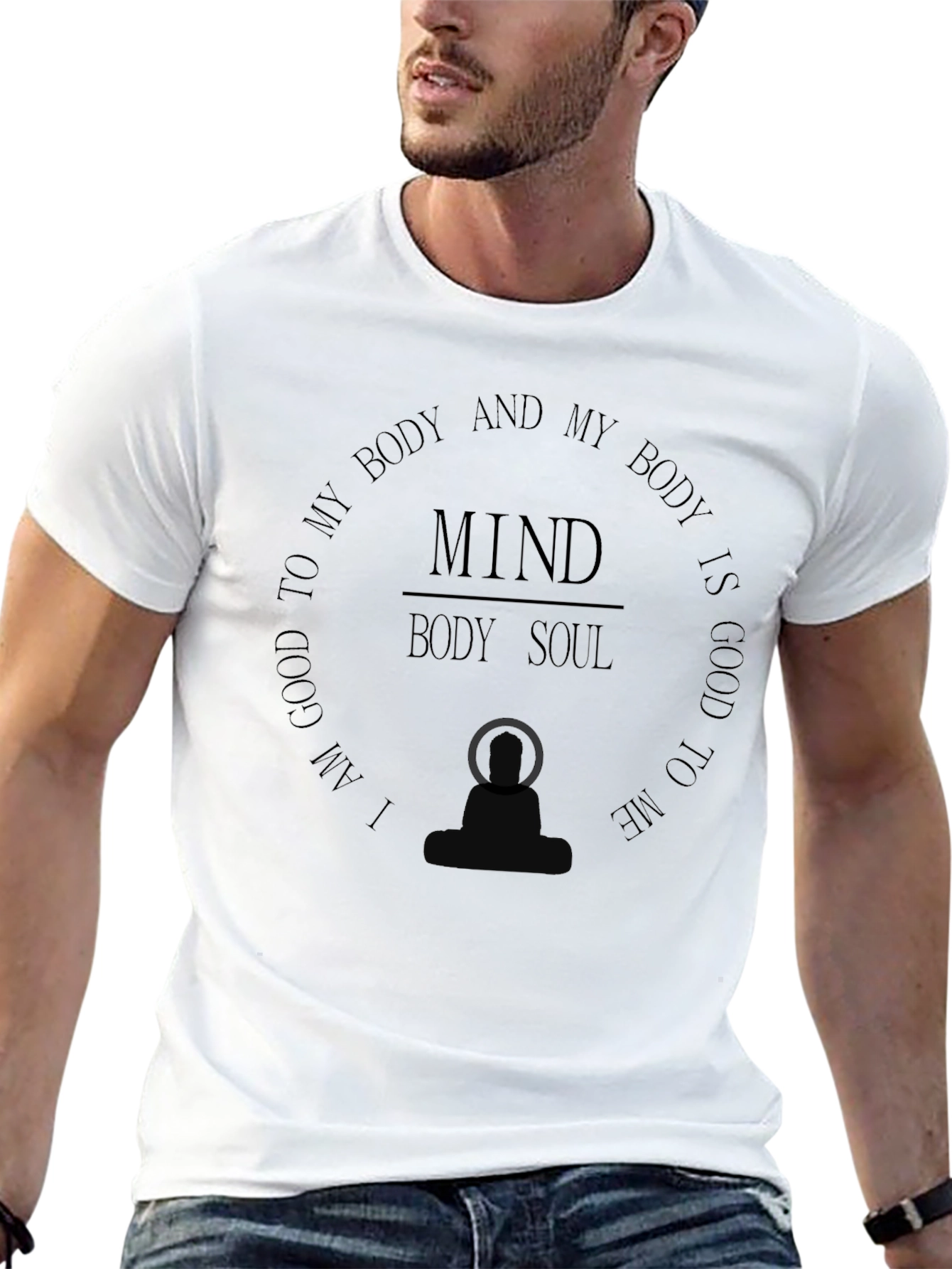 Mind Body Soul Graphic Tee - Wellness T-Shirt - 13
