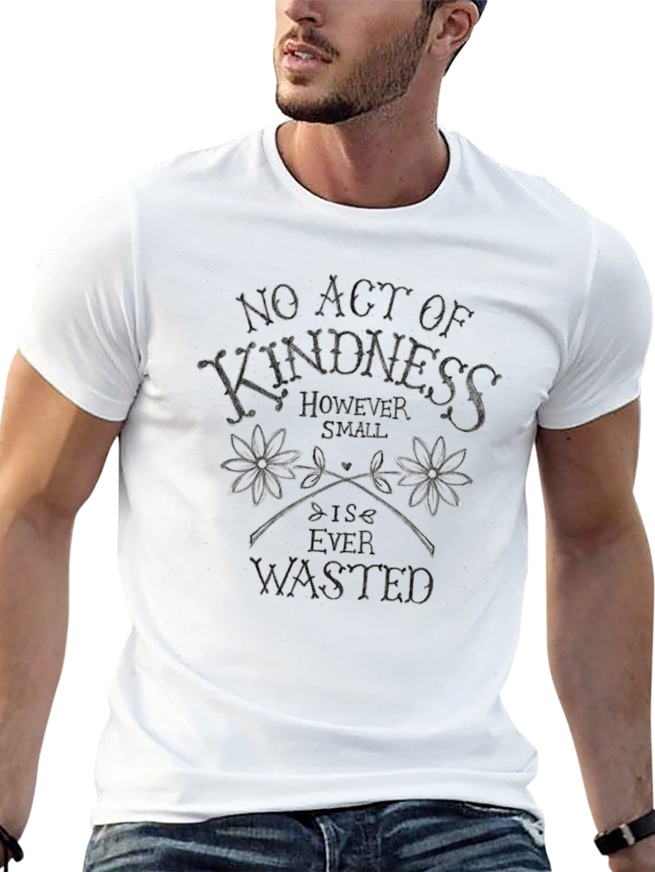 Black Kindness Graphic T-Shirt view 13