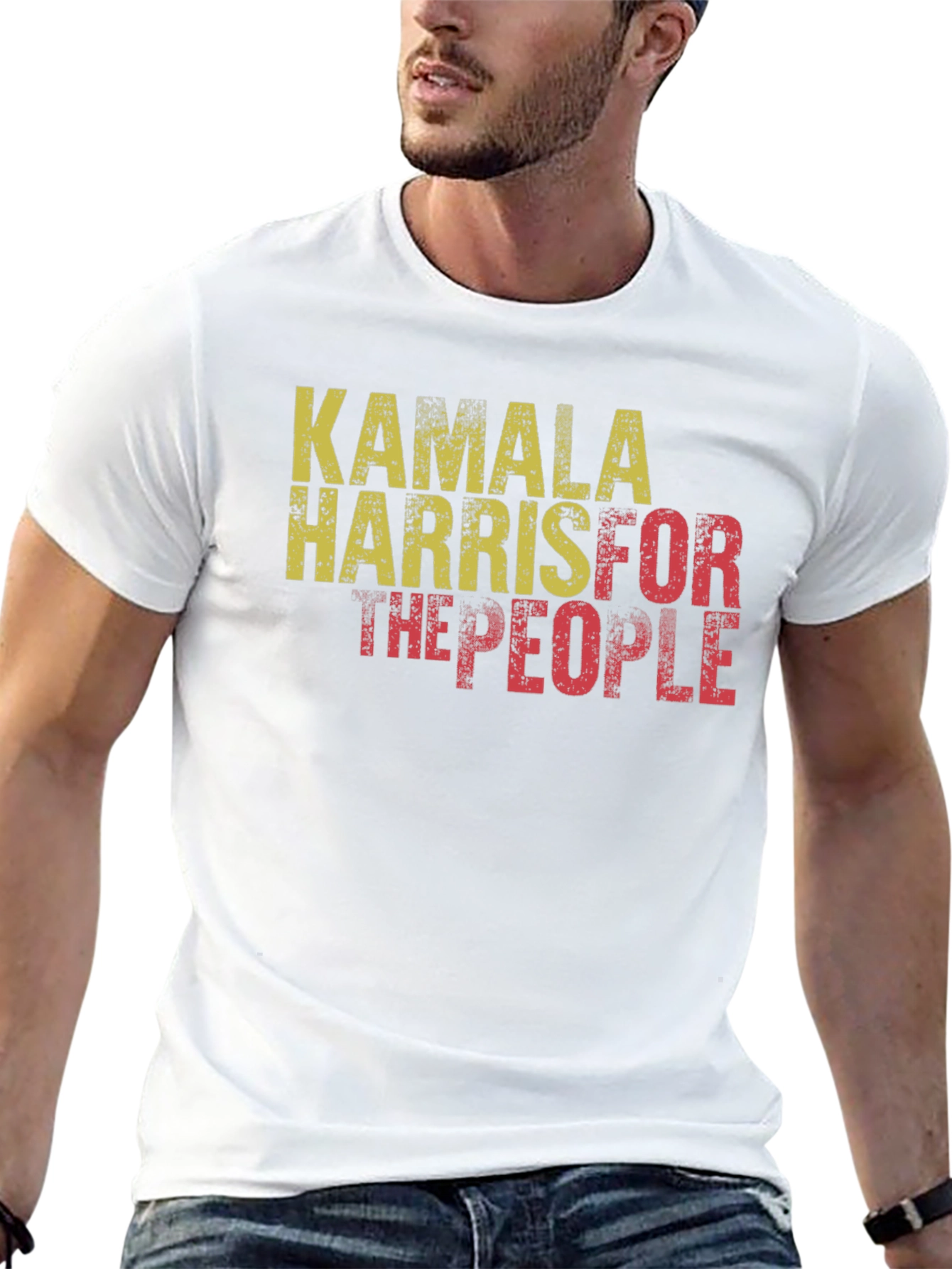 Black Kamala Harris For The People Black T-Shirt view 13