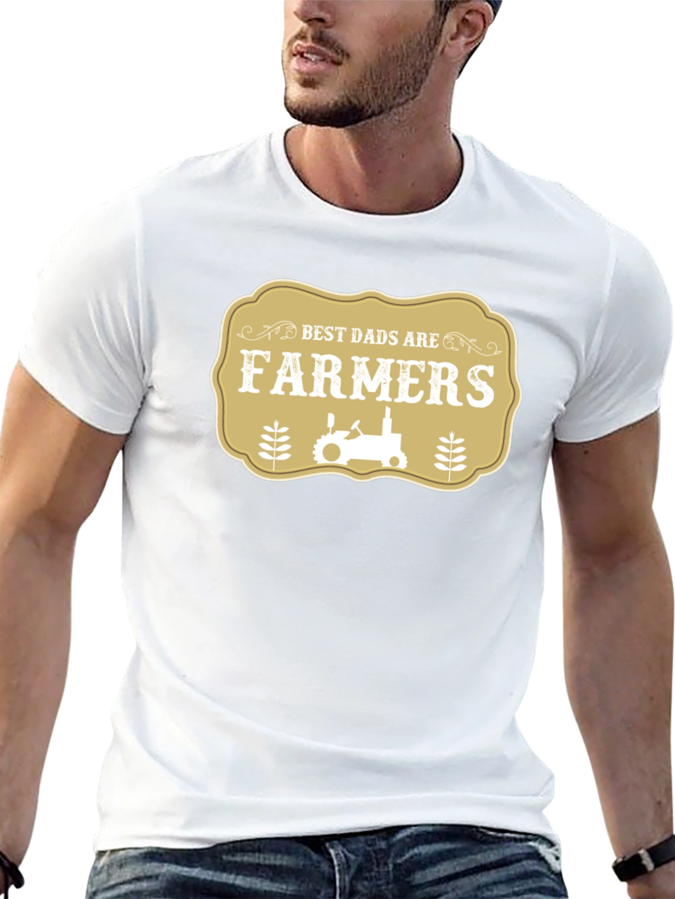 Best Dads Are Farmers Black T-Shirt - 13