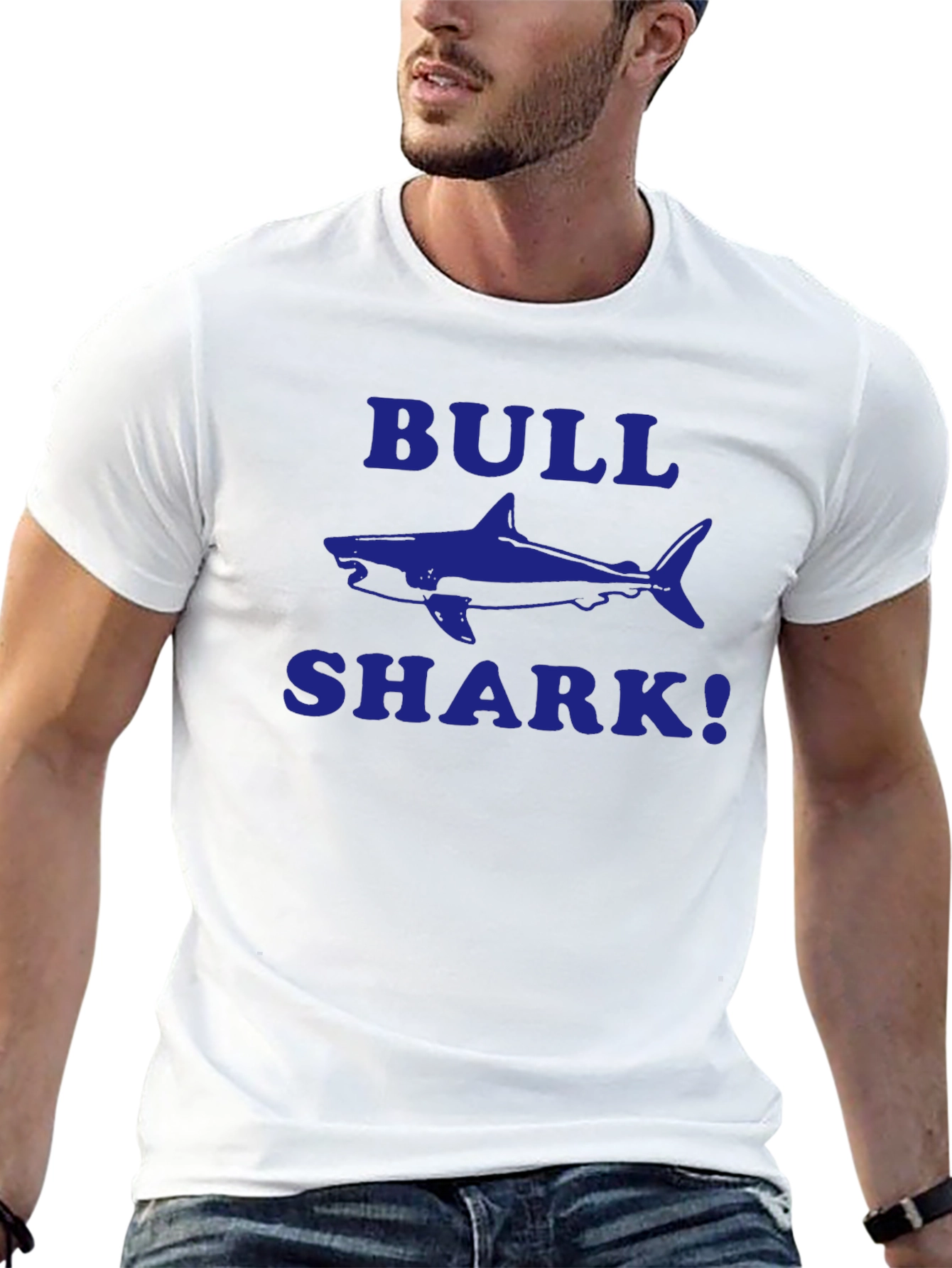 Black Bull Shark Graphic T-Shirt - Black view 13