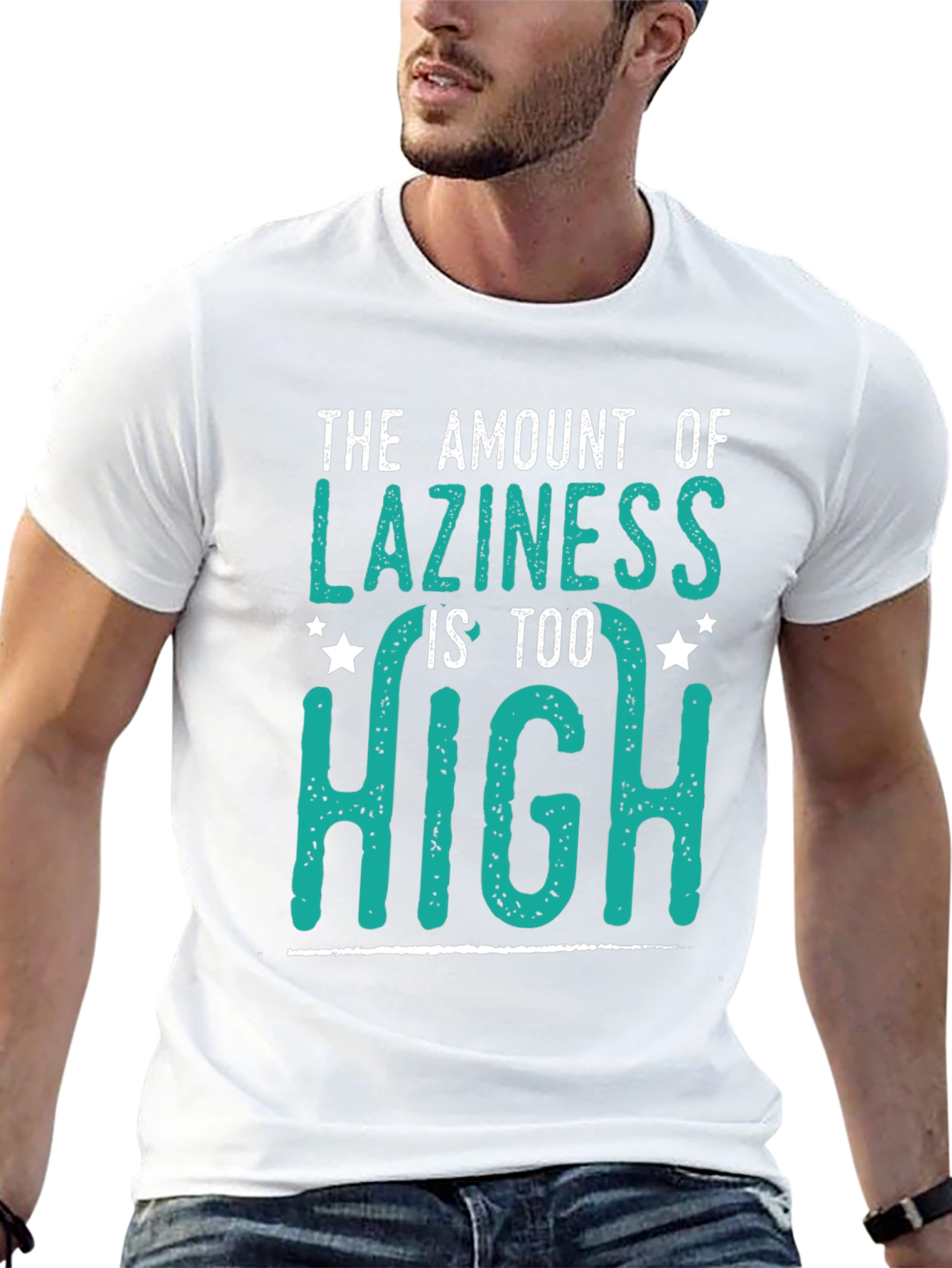 Black The Amount of Laziness is Too High T-Shirt view 13