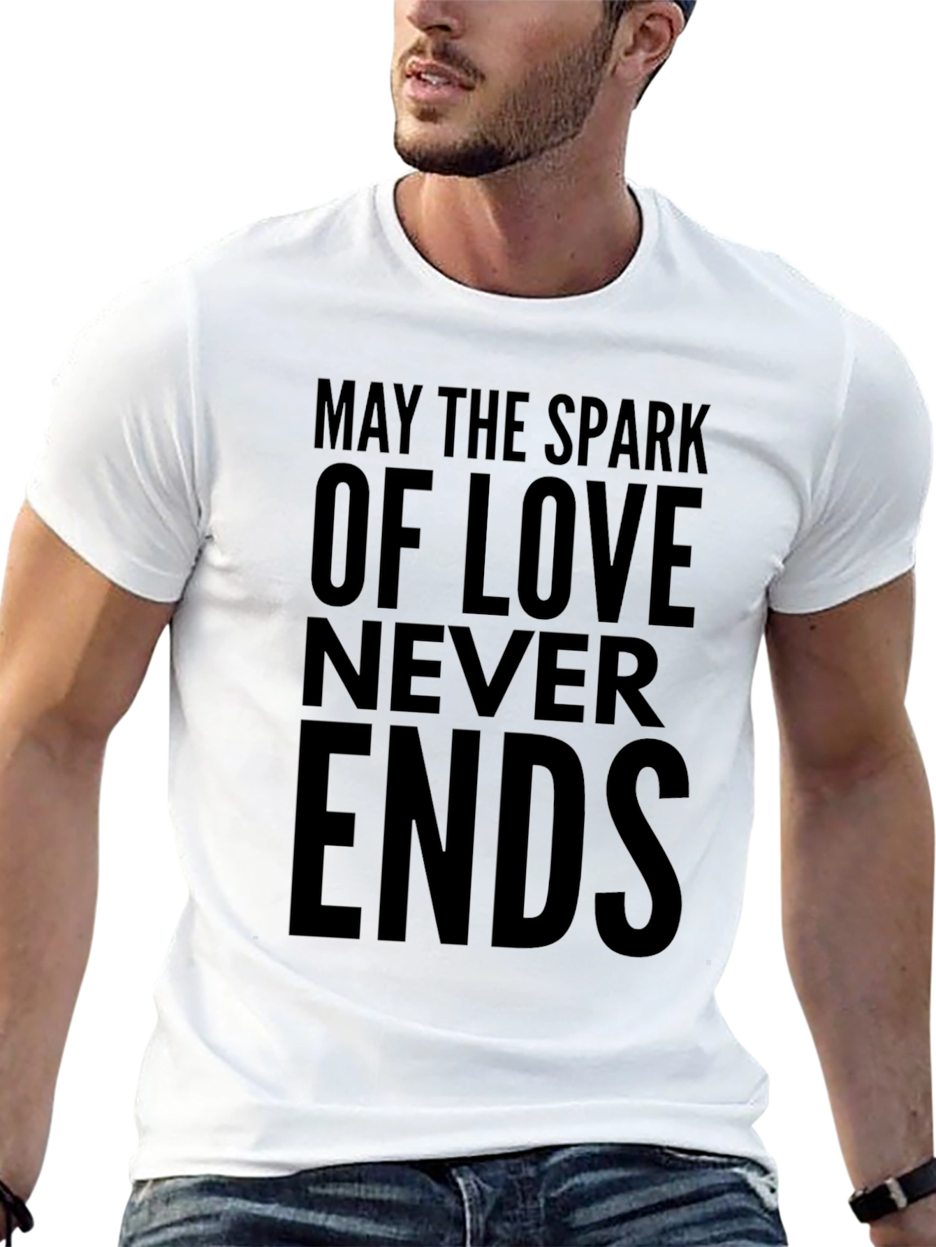 Black May the Spark of Love T-Shirt view 13