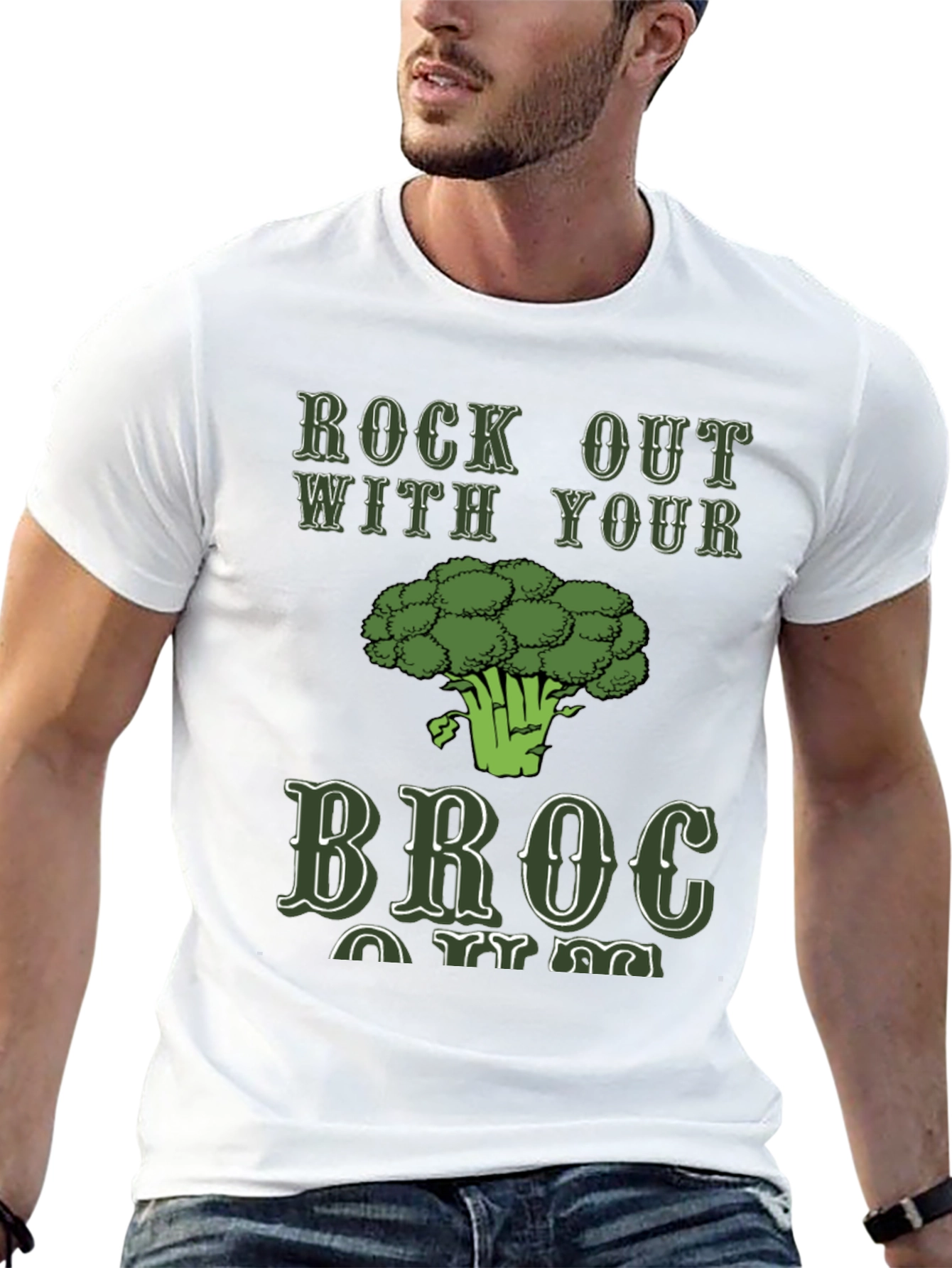 Black Rock Out With Your Broc T-Shirt view 13
