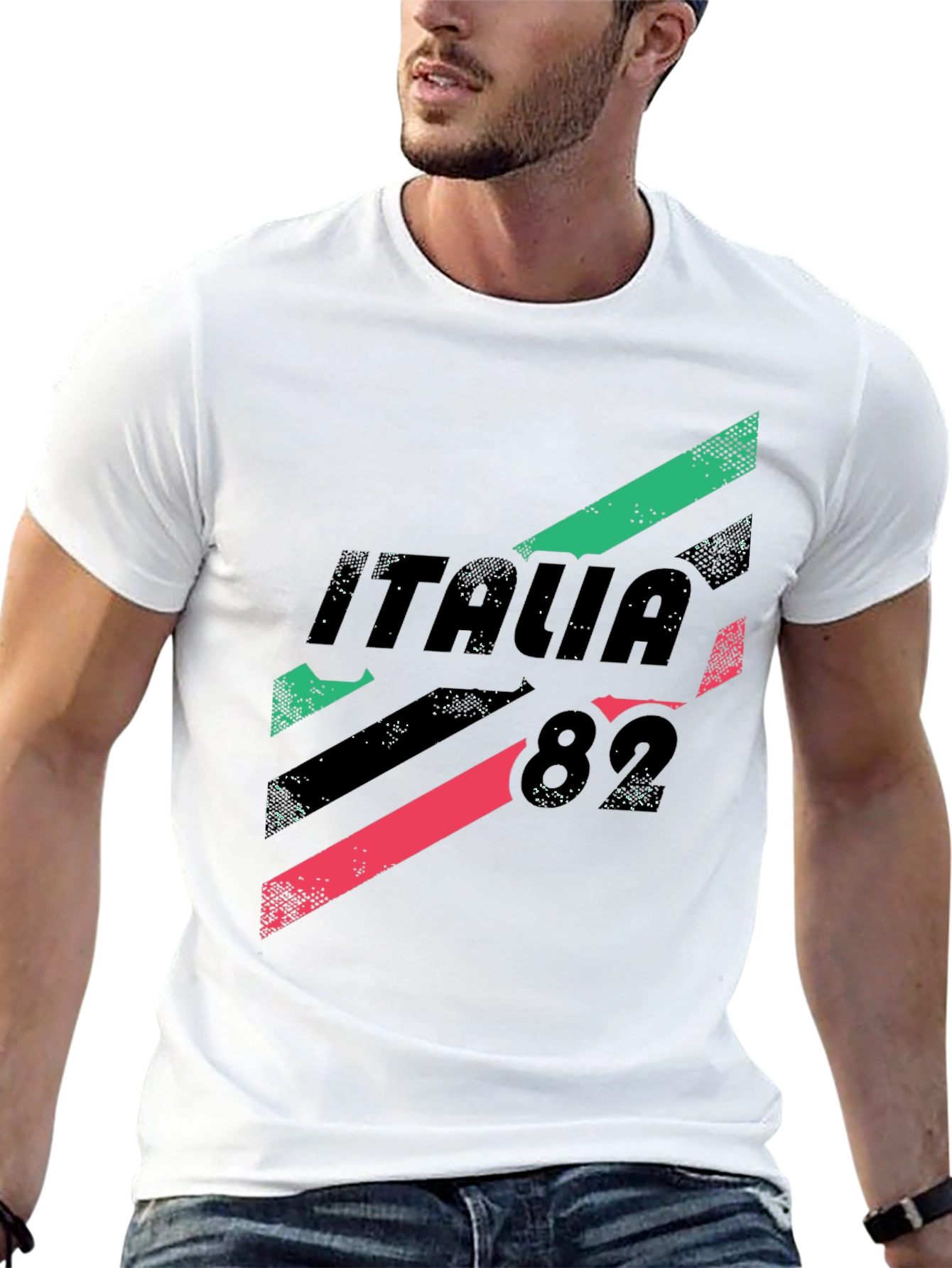 Black Italia 82 Graphic Tee - Black, Retro Style view 13