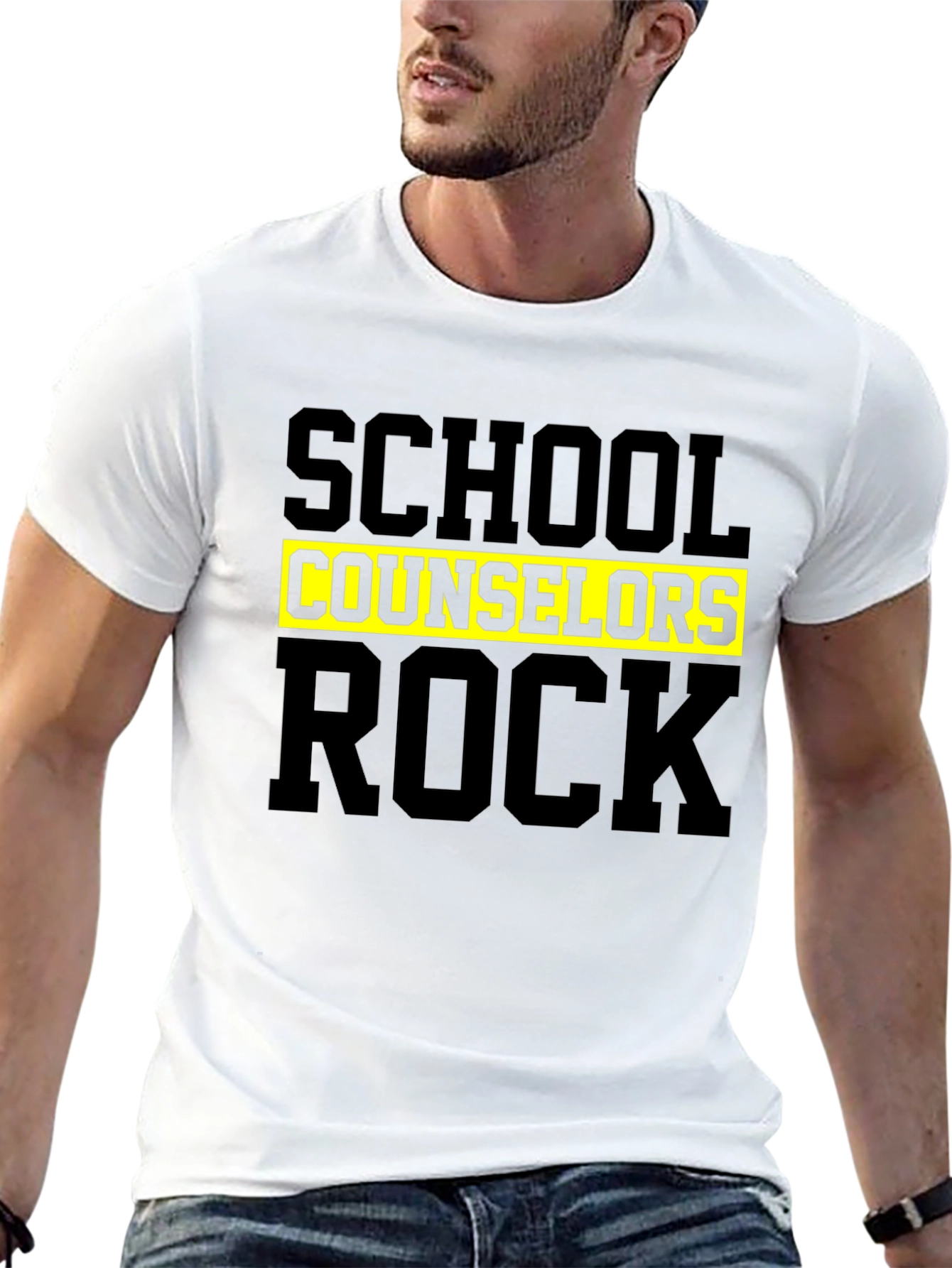 Black School Counselors Rock T-Shirt view 13