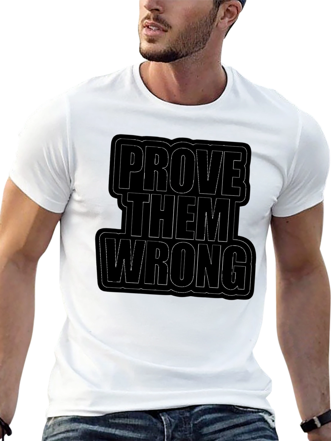 Black Prove Them Wrong Black Graphic Tee view 13