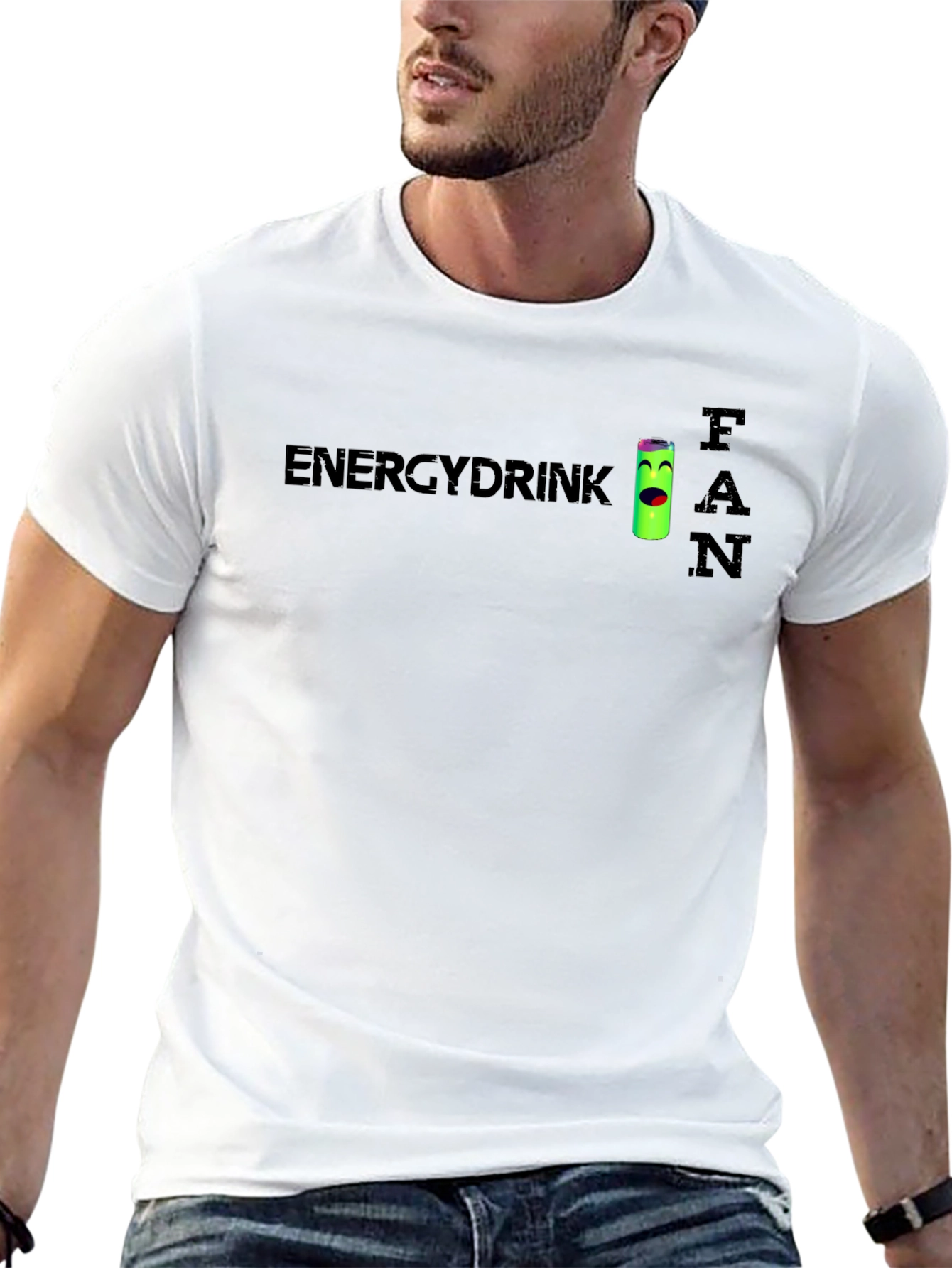 Black Energy Drink Fan T-Shirt - Novelty Tee view 13
