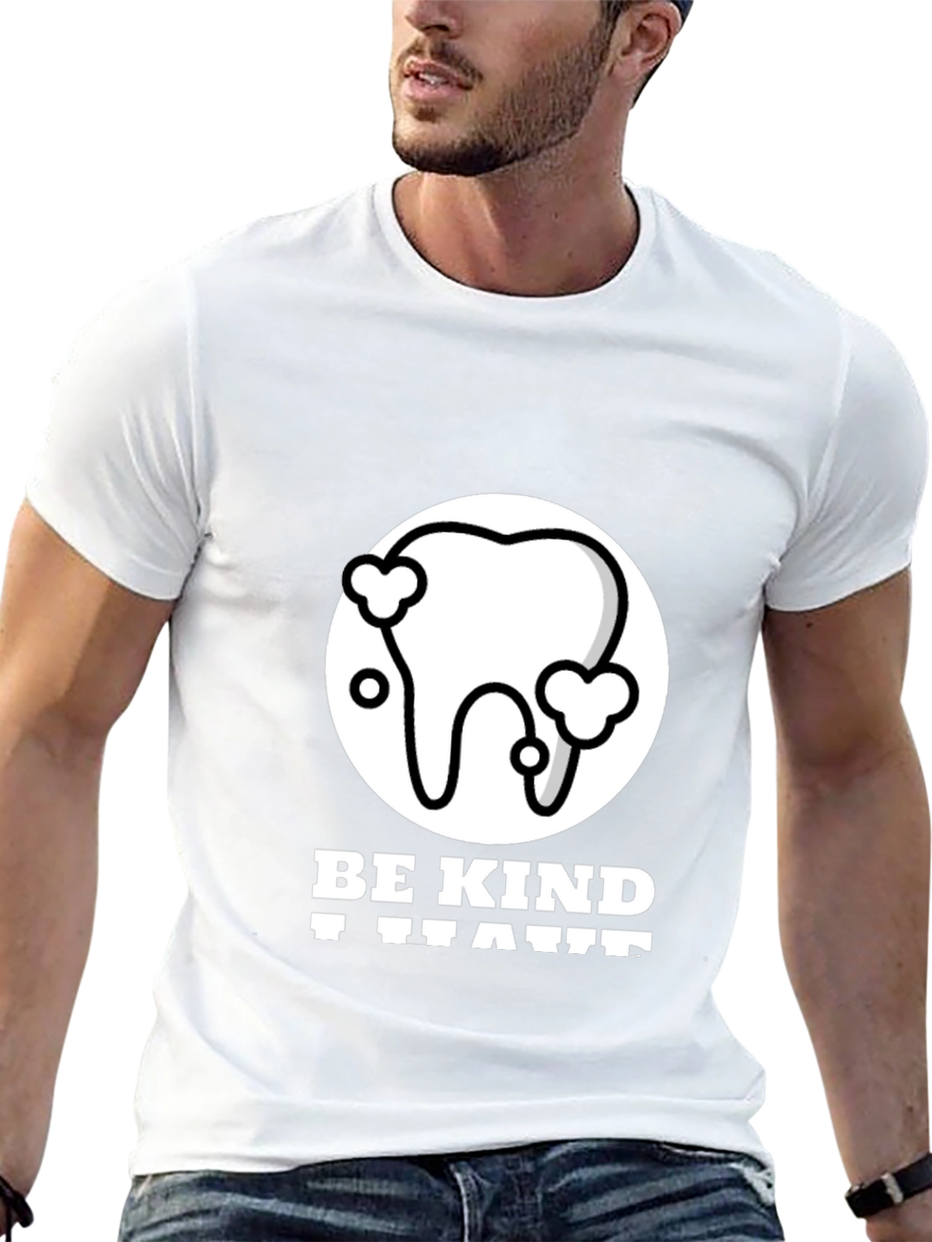 Black Be Kind T-Shirt - Graphic Print Cotton Tee view 13