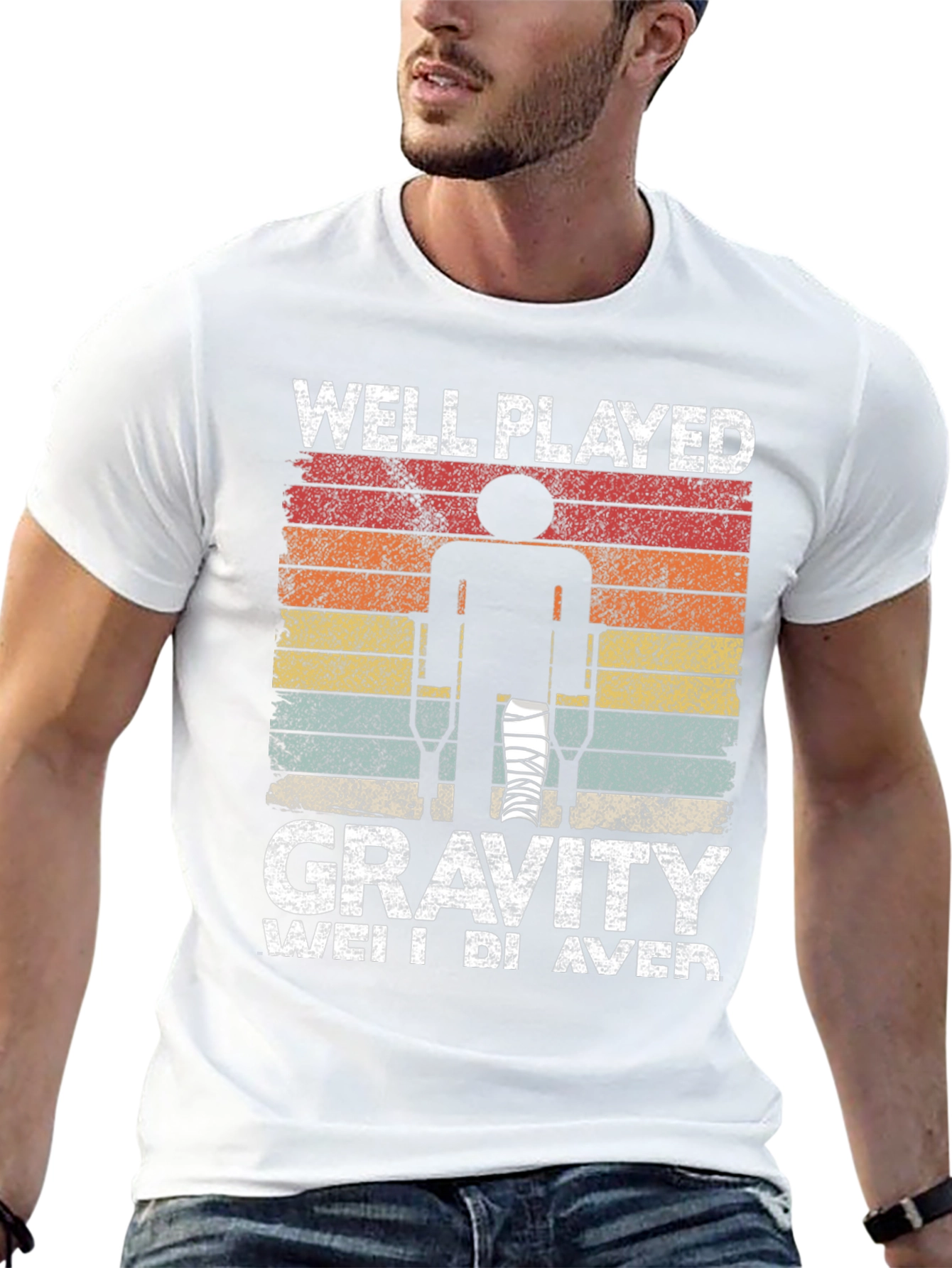 Black Well Played Gravity Graphic T-Shirt view 13