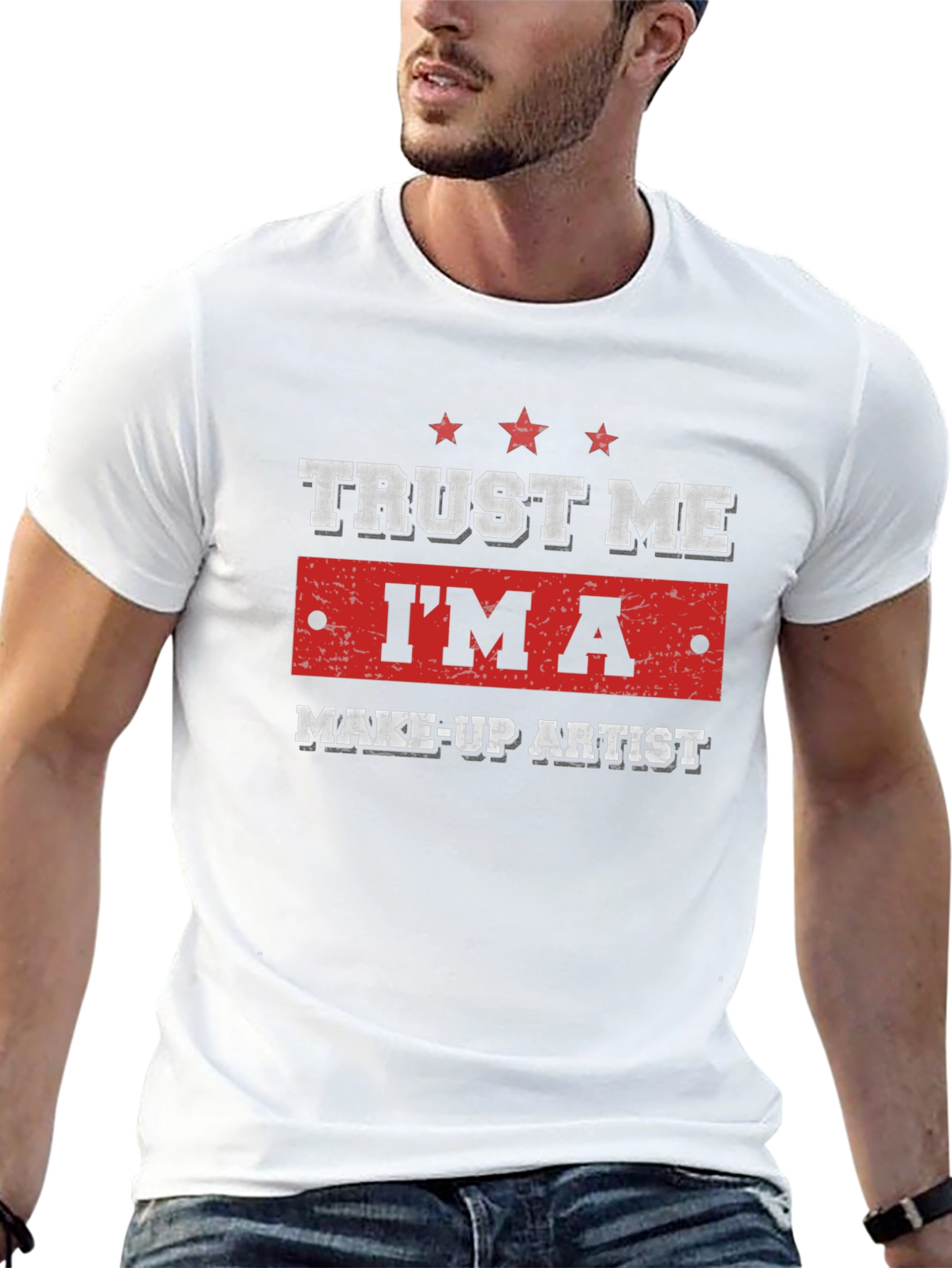 Black Trust Me I'm A Makeup Artist - Funny T-Shirt view 13